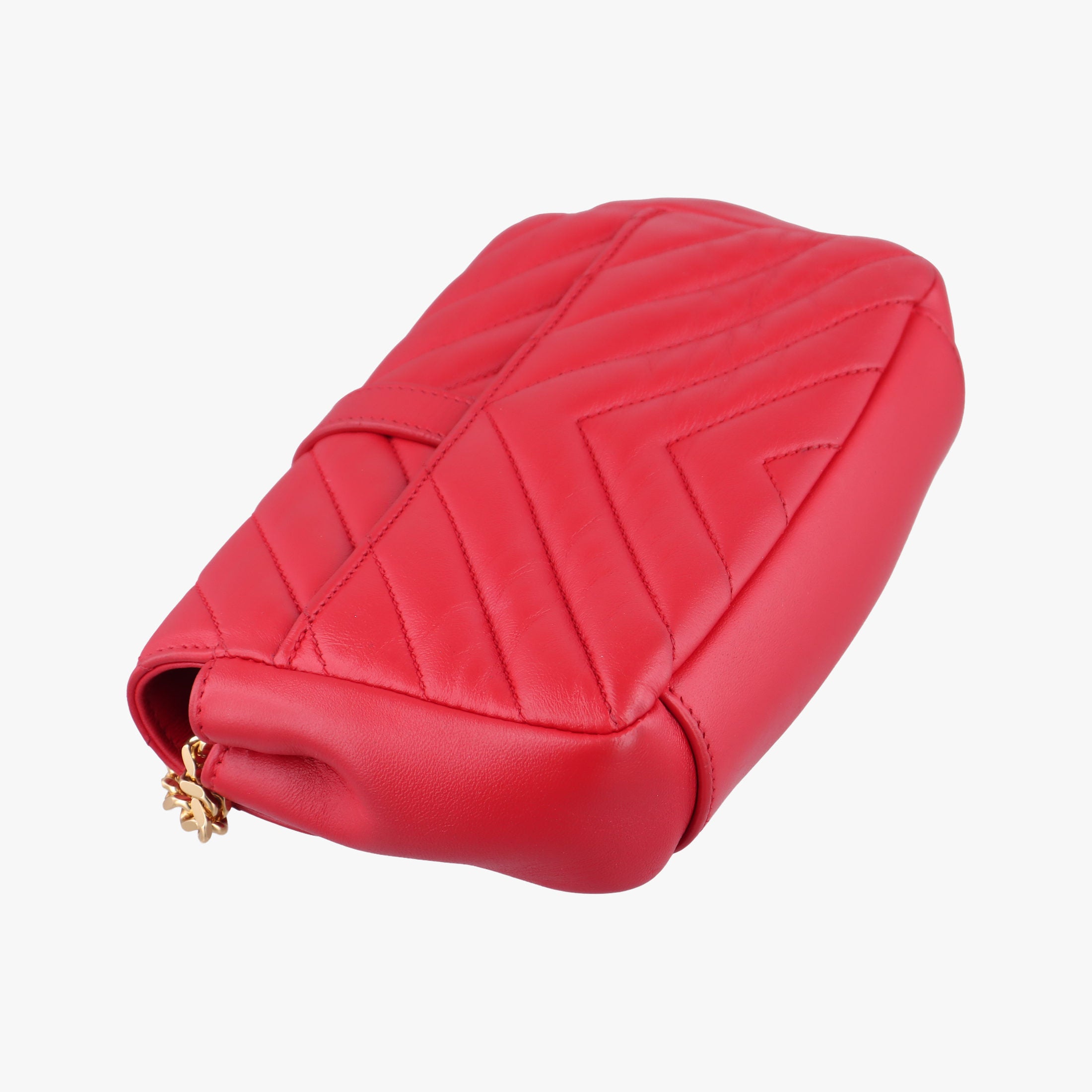 Vintage Yves Saint Laurent Baby Chai Red Leather 399289 shoulderbag | stylenewstar