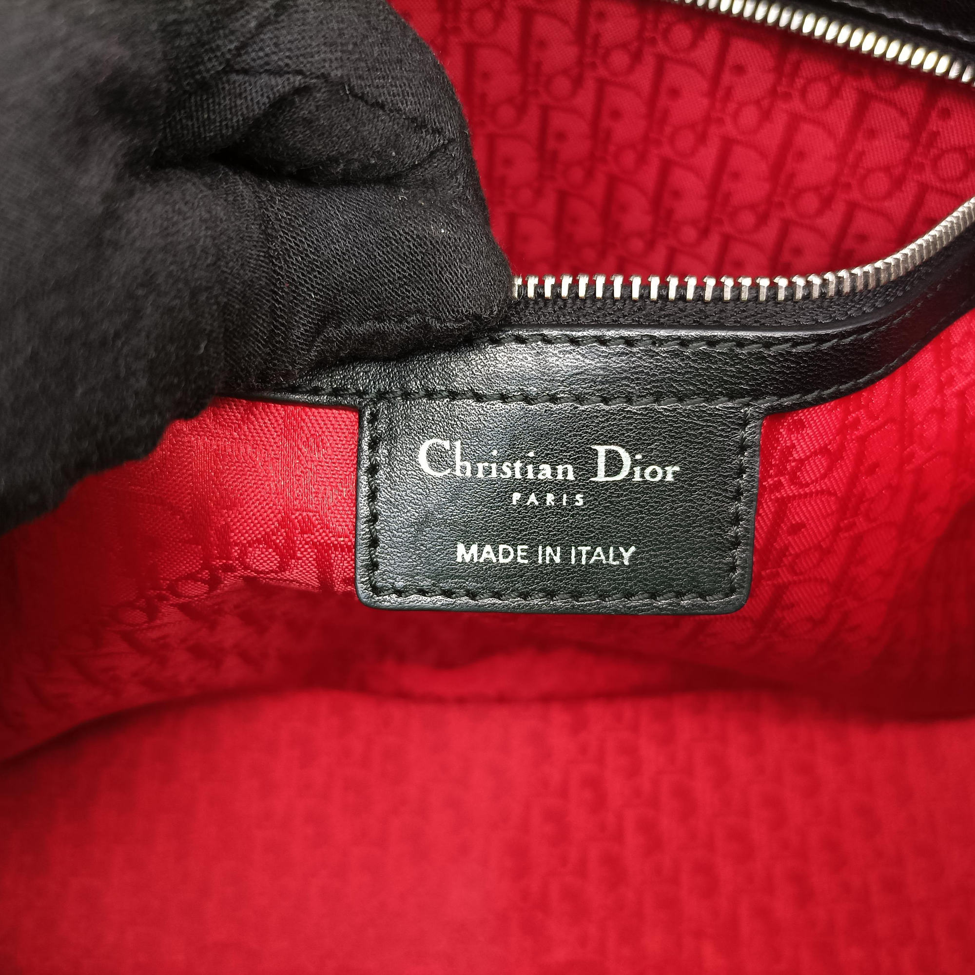 Vintage Christian Dior Lady Dior Black lambskin  handbag | stylenewstar