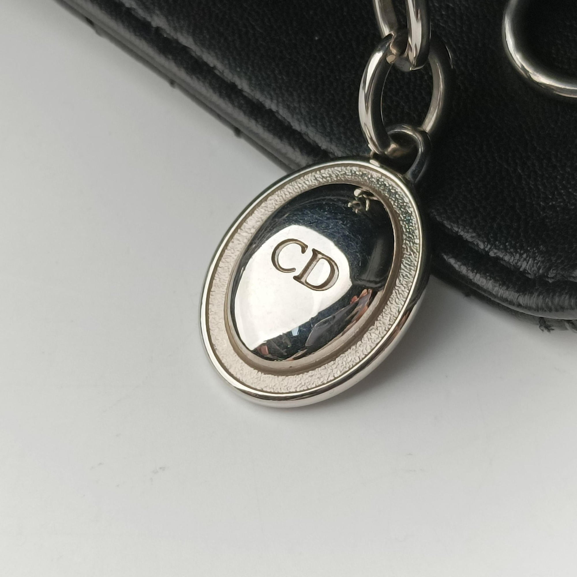 Vintage Christian Dior Lady Dior Black lambskin  handbag | stylenewstar