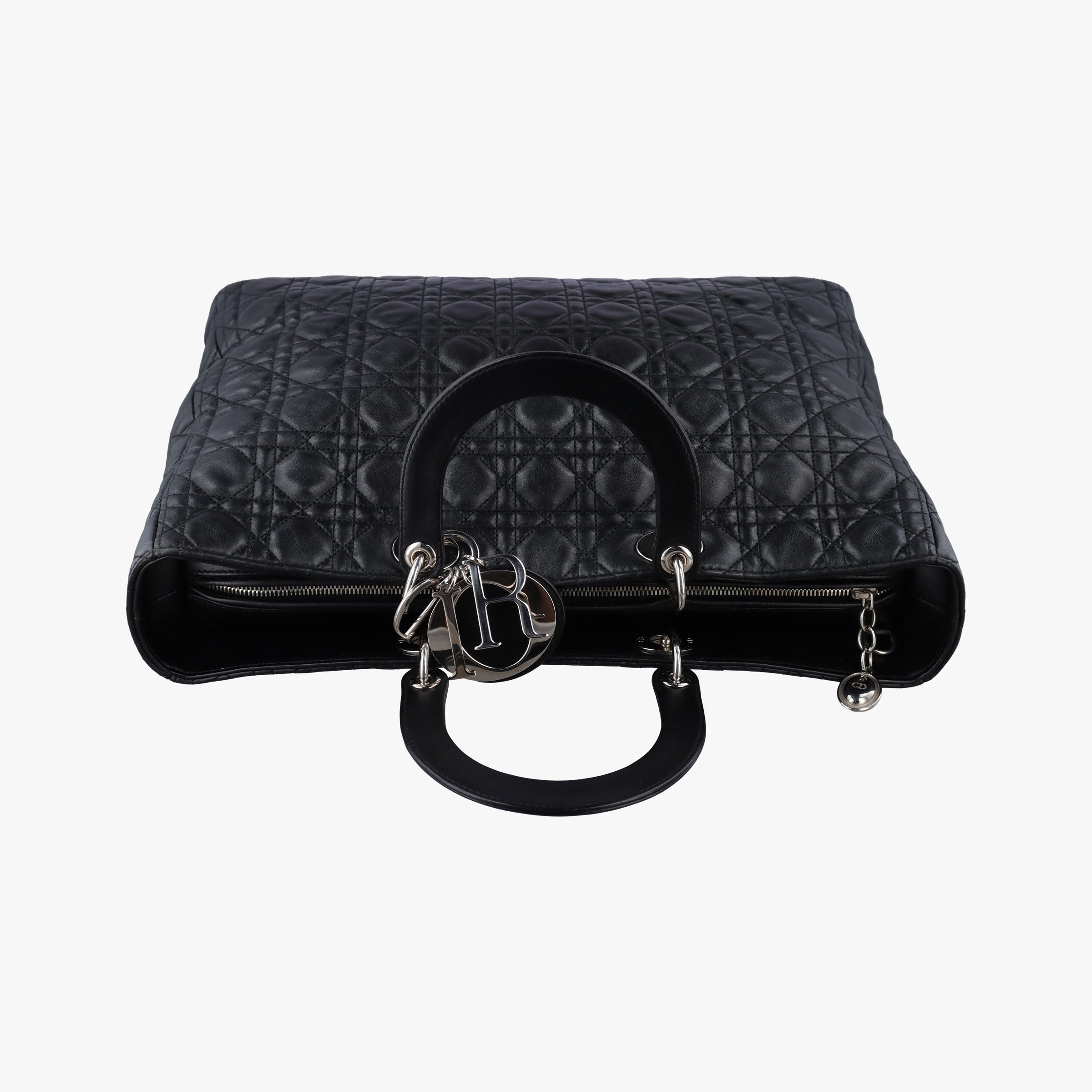 Vintage Christian Dior Lady Dior Black lambskin  handbag | stylenewstar