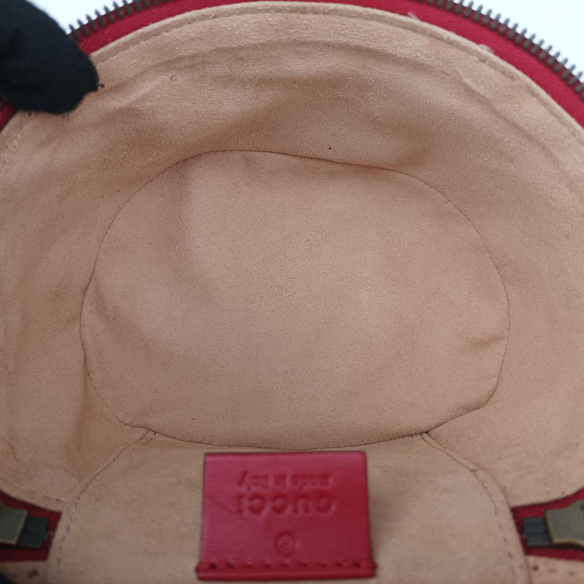 Vintage Gucci GG Marmont Red Leather 598594 backpack/rucksack | stylenewstar