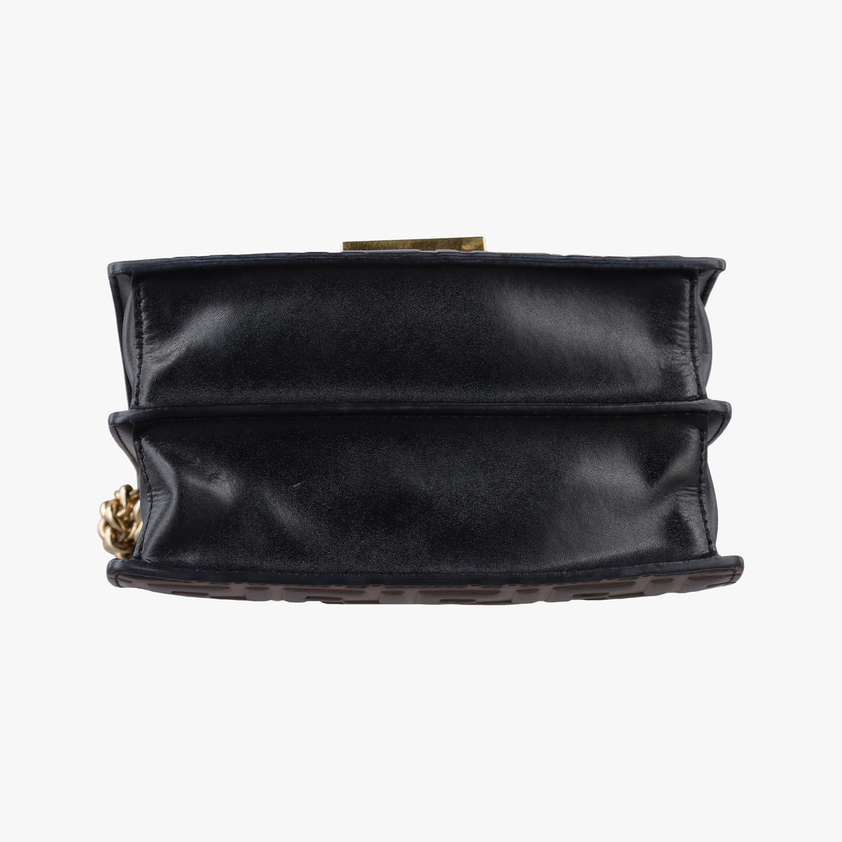 Secondhand Fendi Kan U Brown×black Leather 8M0417 shoulderbag | stylenewstar