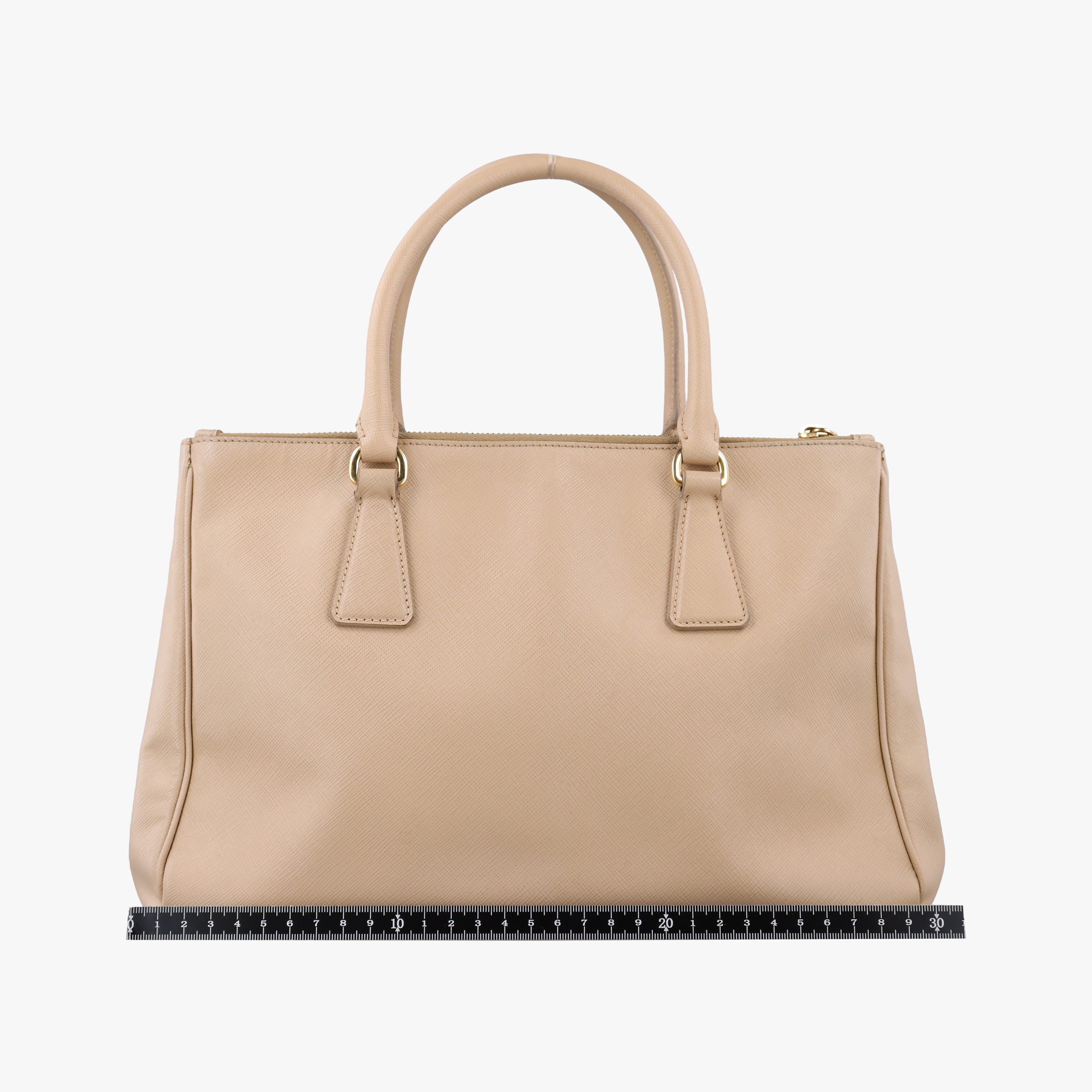 Pre-owned Prada Galleria Beige SAFFIANO Leather BN1786 shoulderbag | stylenewstar