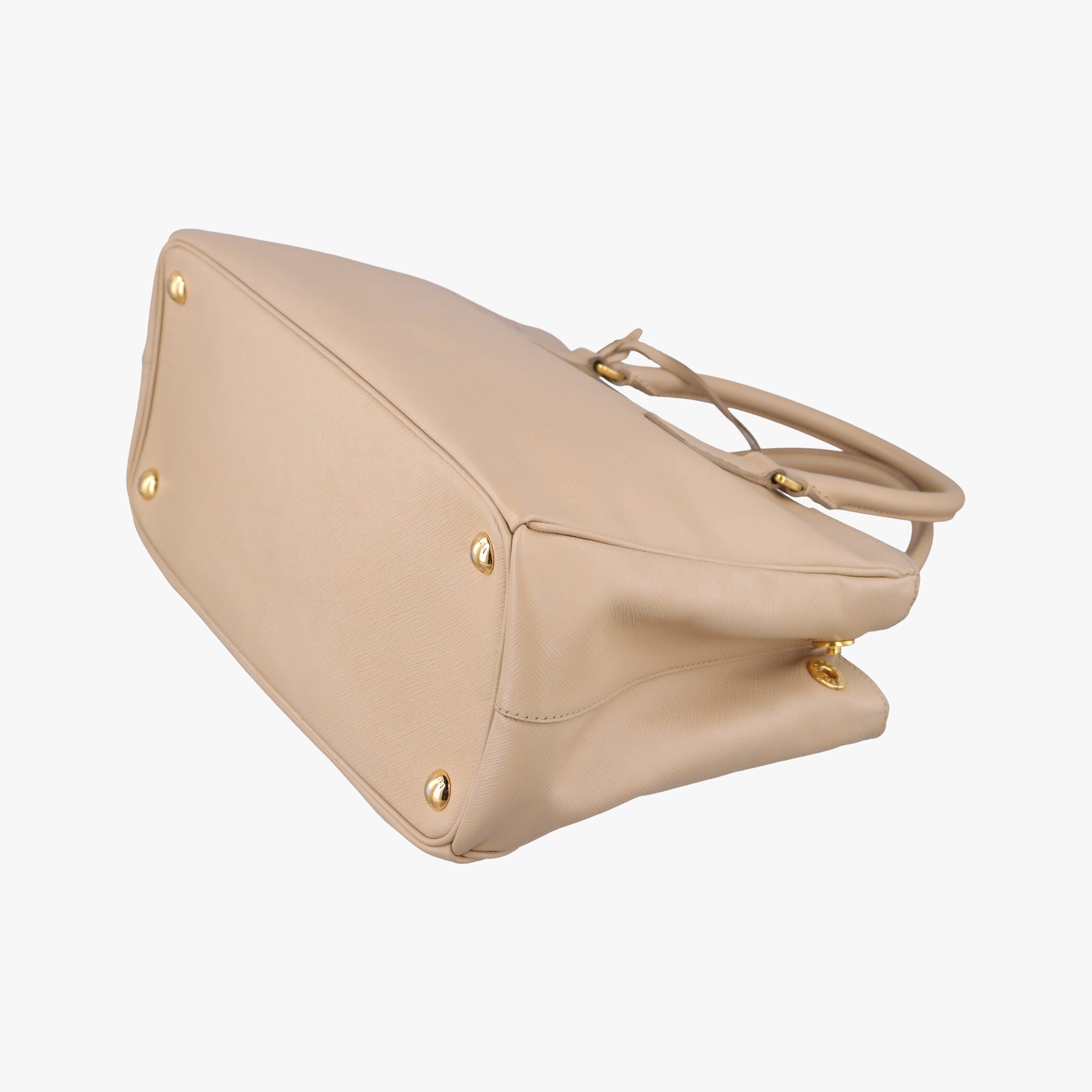 Pre-owned Prada Galleria Beige SAFFIANO Leather BN1786 shoulderbag | stylenewstar