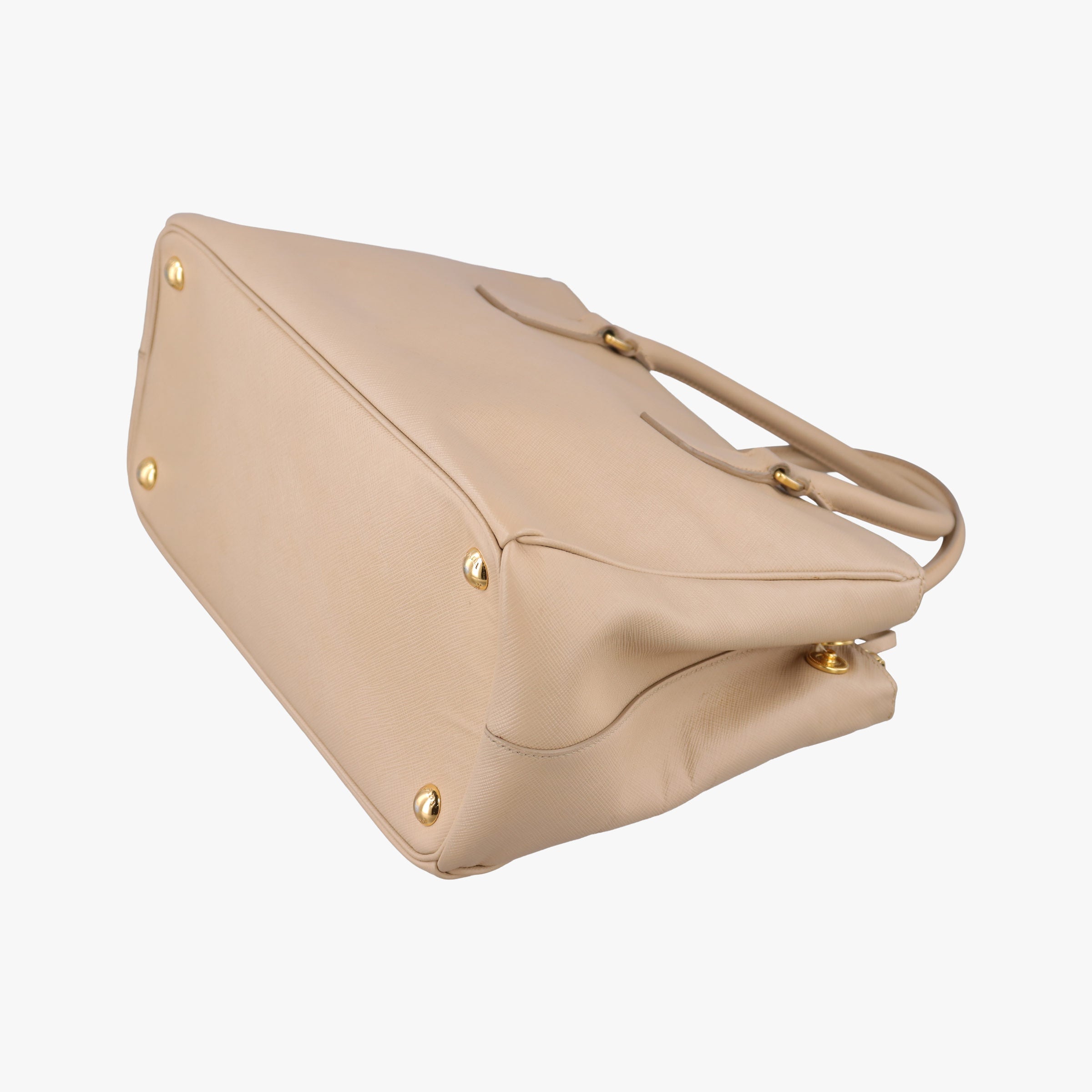 Pre-owned Prada Galleria Beige SAFFIANO Leather BN1786 shoulderbag | stylenewstar