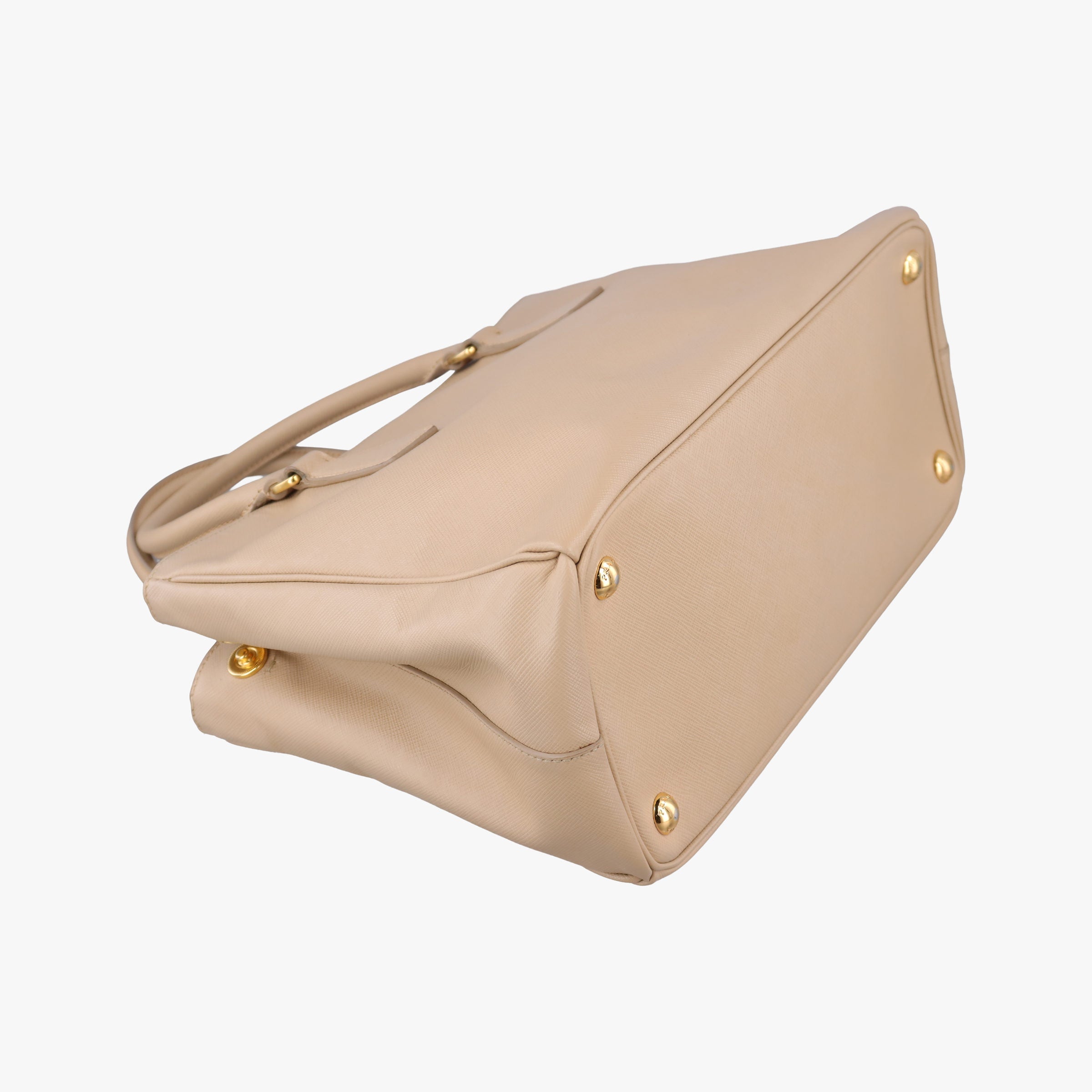 Pre-owned Prada Galleria Beige SAFFIANO Leather BN1786 shoulderbag | stylenewstar