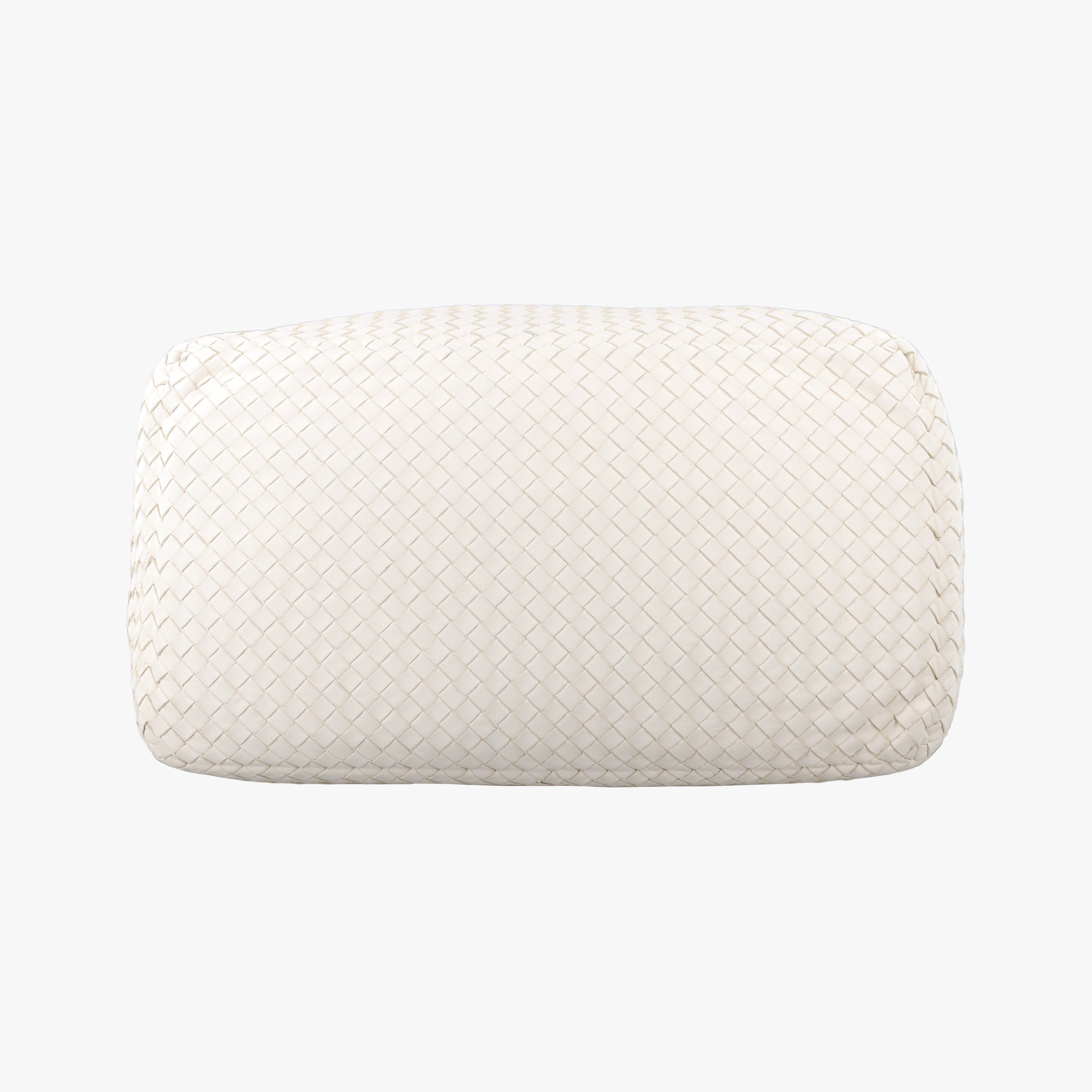 Pre-owned Bottega Veneta Intrecciato White lambskin  handbag | stylenewstar