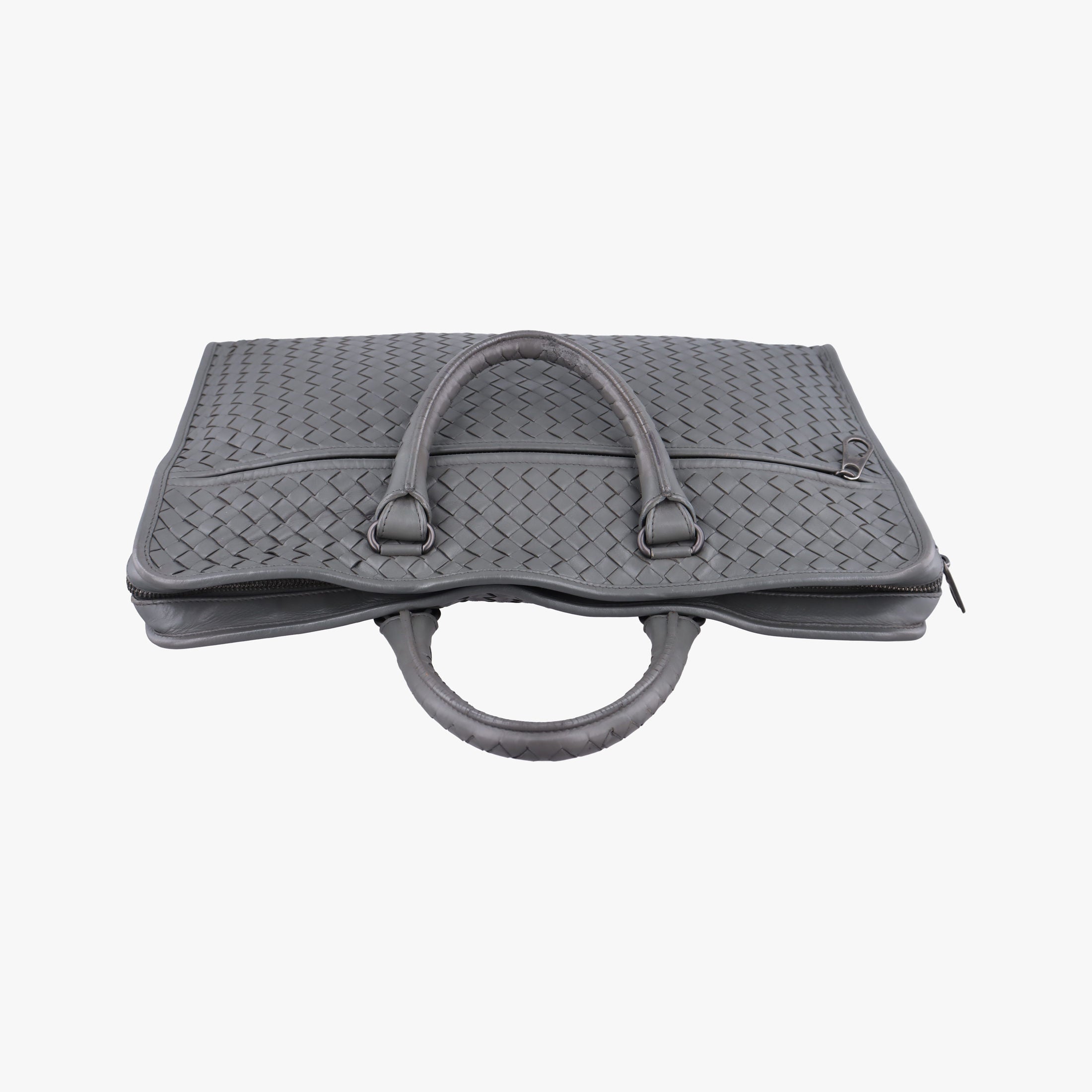 Secondhand Bottega Veneta Intrecciato Grey lambskin  handbag | stylenewstar