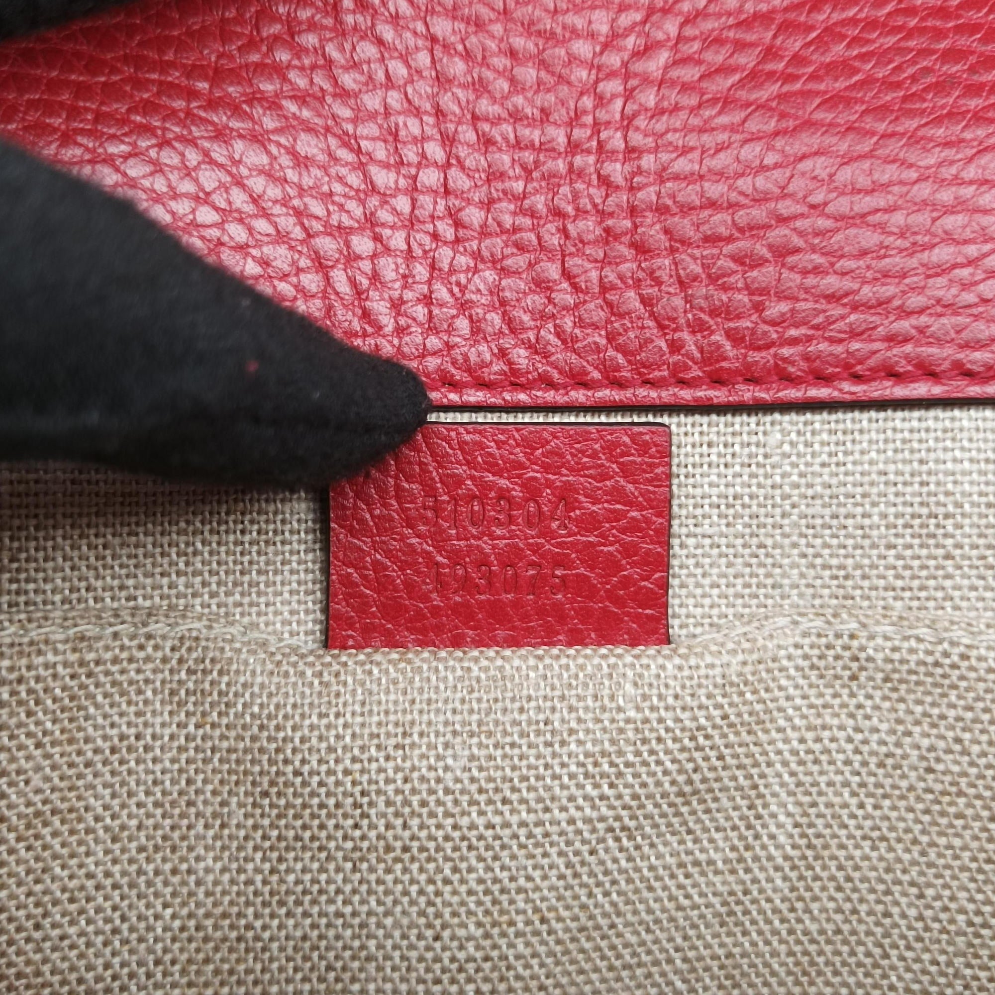 Pre-owned Gucci Interlocking G Red Leather 510304 shoulderbag | stylenewstar