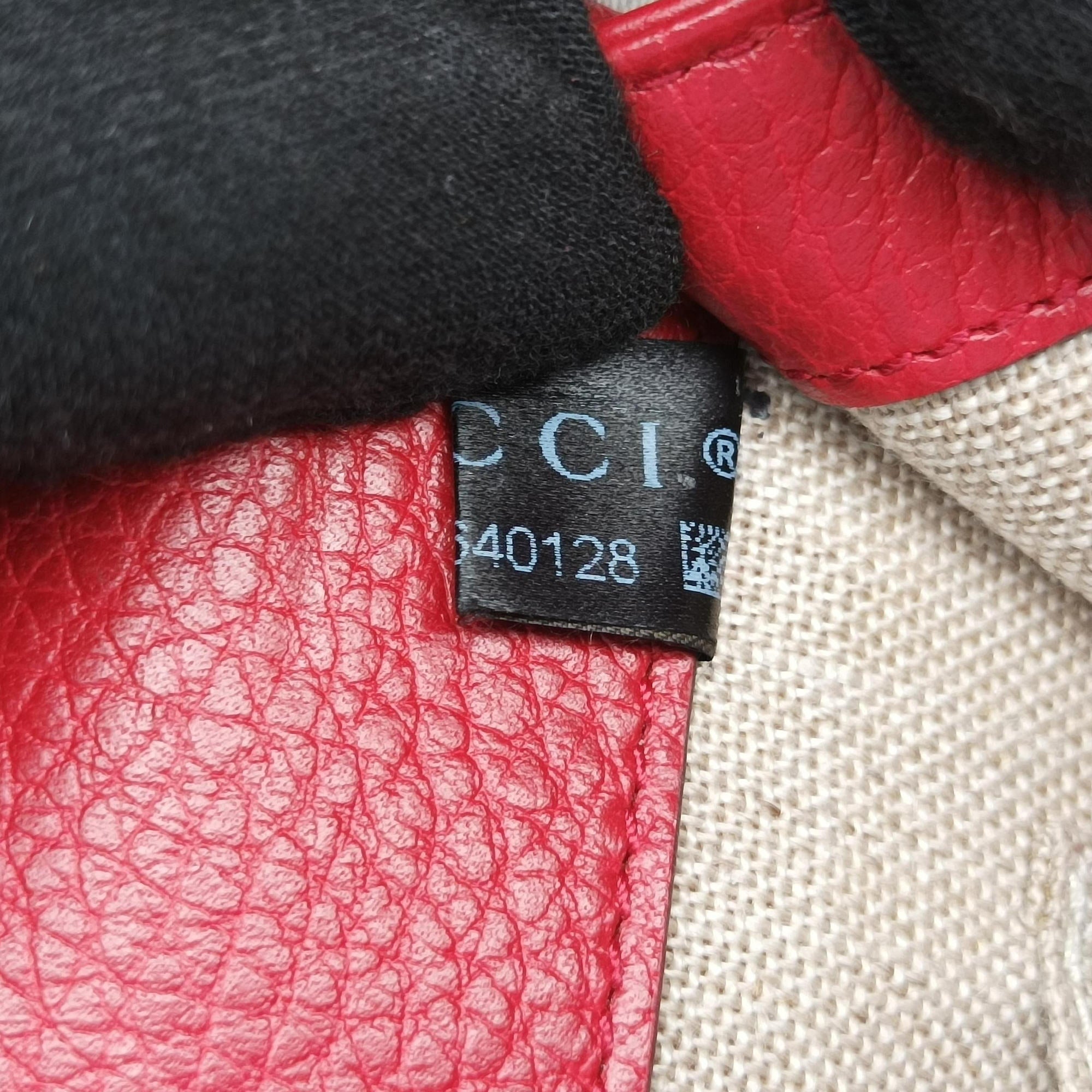 Pre-owned Gucci Interlocking G Red Leather 510304 shoulderbag | stylenewstar