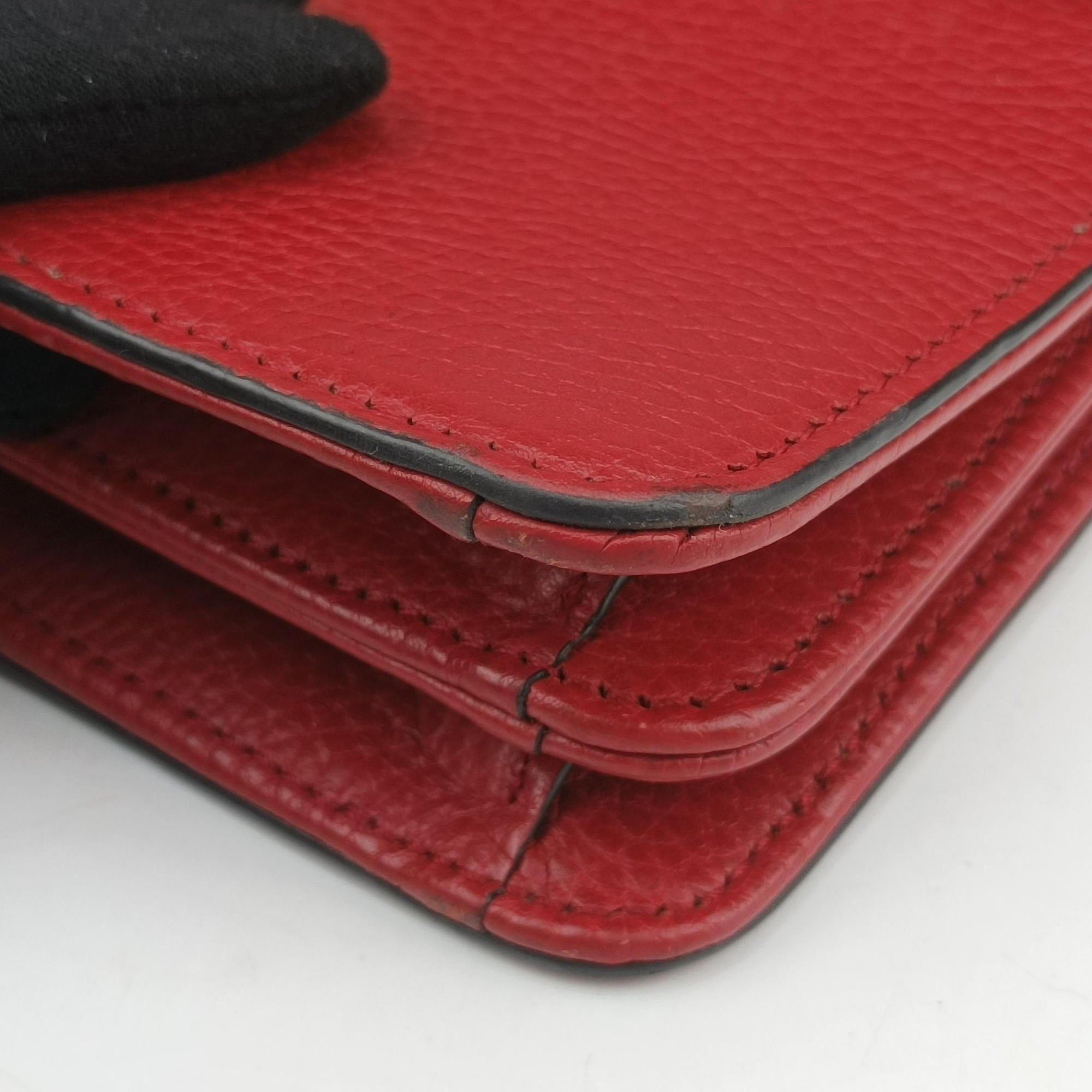 Pre-owned Gucci Interlocking G Red Leather 510304 shoulderbag | stylenewstar