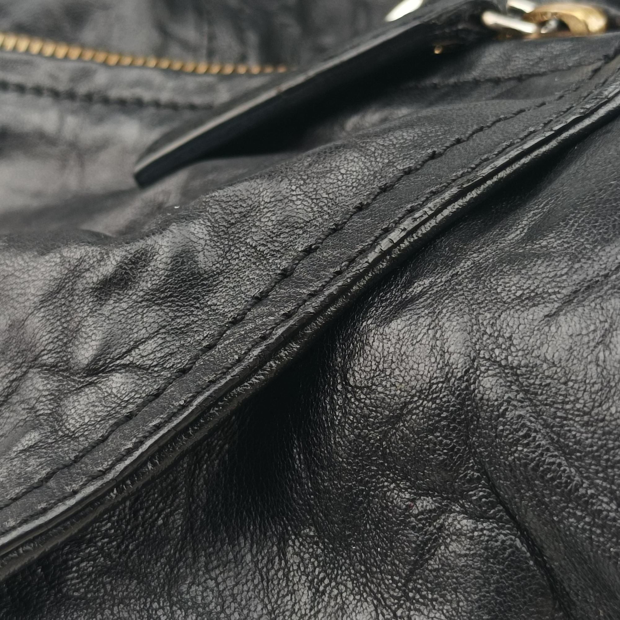 Pre-owned Givenchy Pandora Black Leather  shoulderbag | stylenewstar