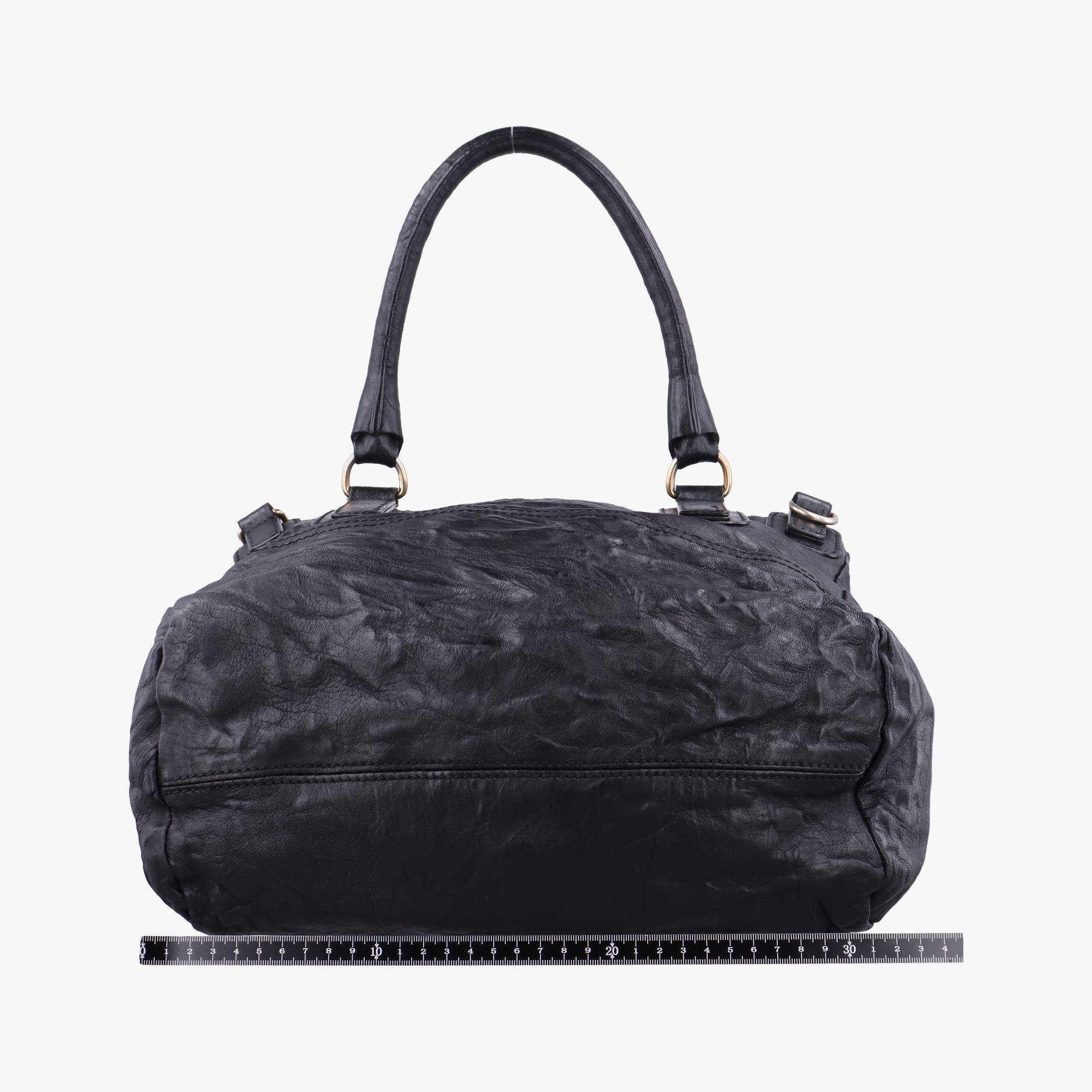 Pre-owned Givenchy Pandora Black Leather  shoulderbag | stylenewstar
