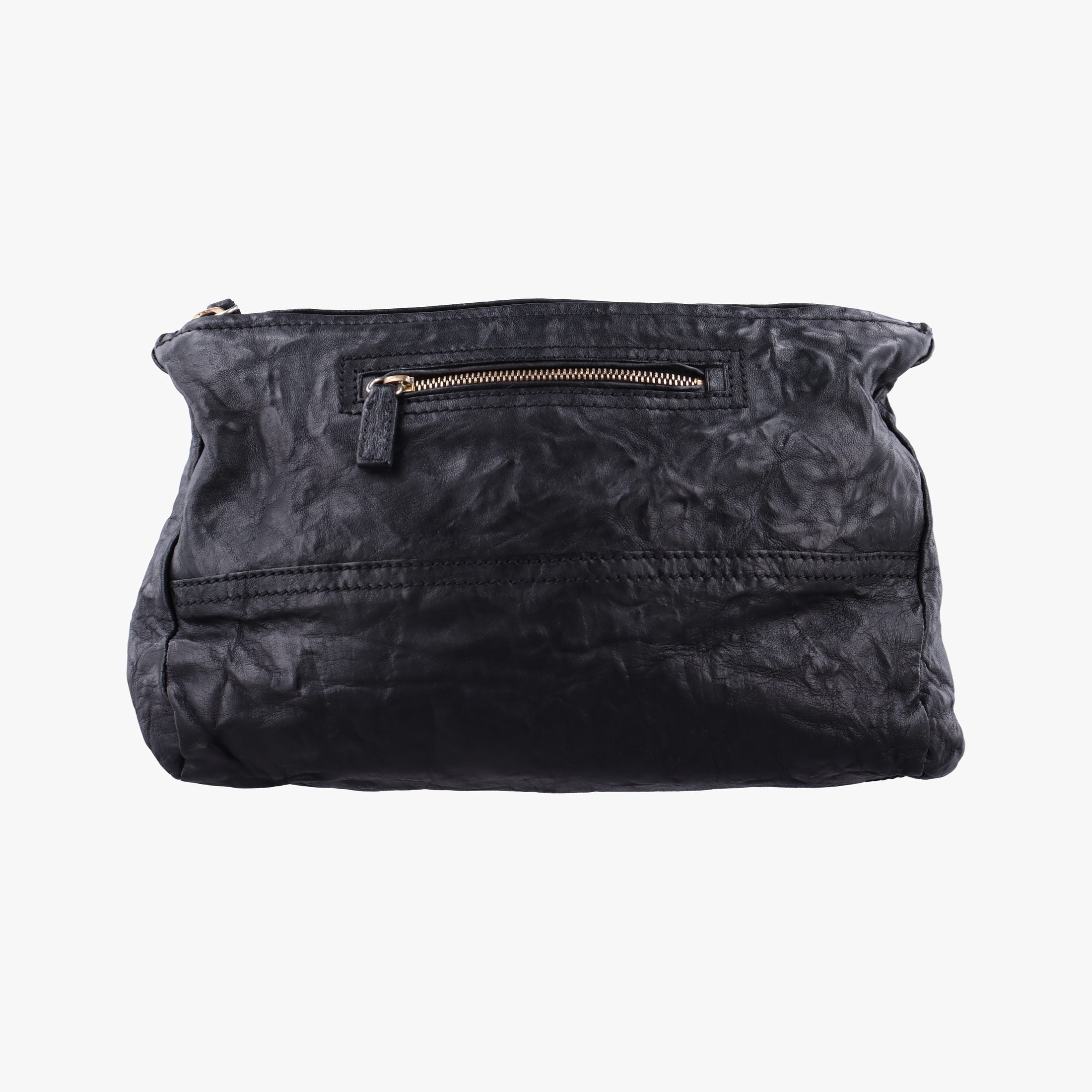 Pre-owned Givenchy Pandora Black Leather  shoulderbag | stylenewstar
