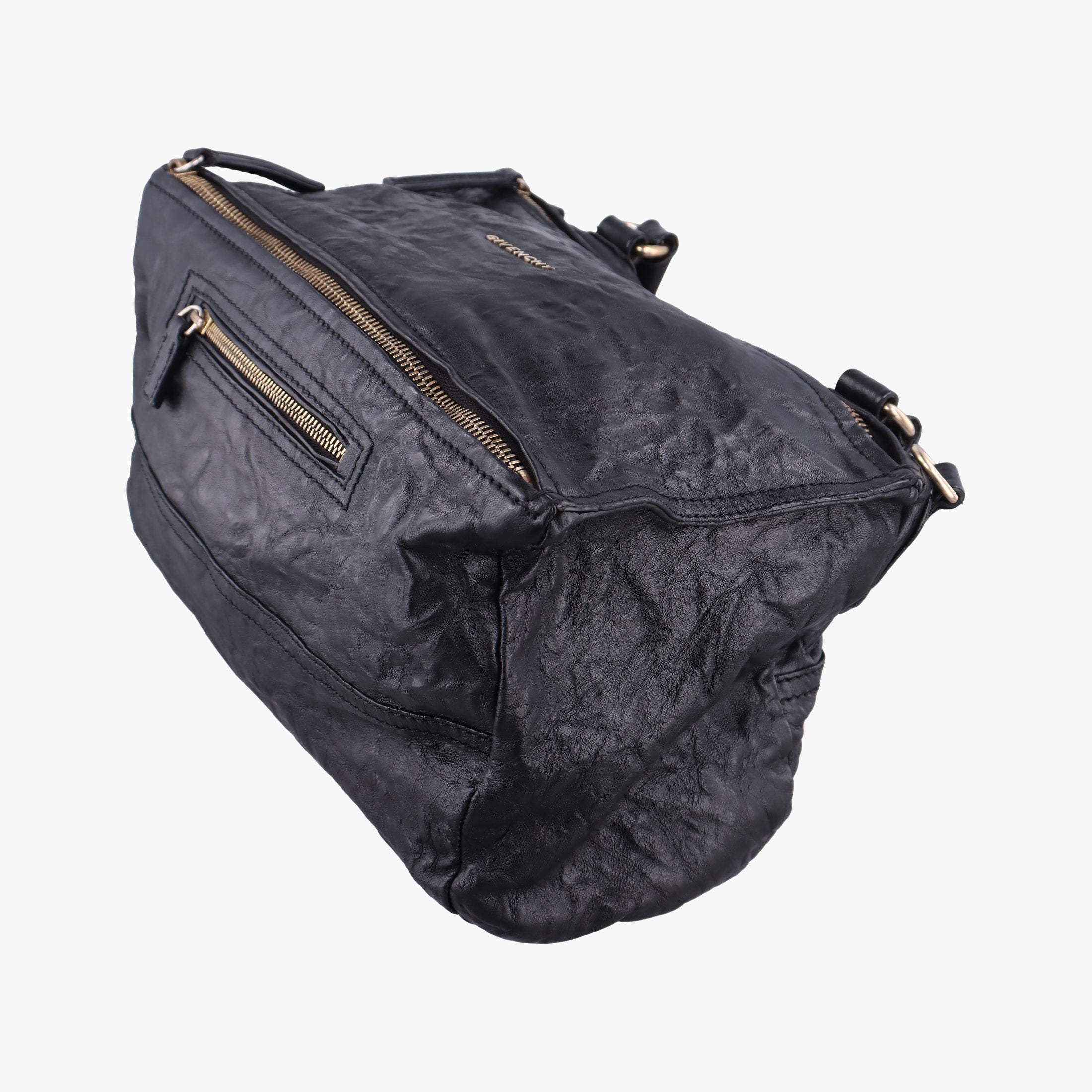 Pre-owned Givenchy Pandora Black Leather  shoulderbag | stylenewstar