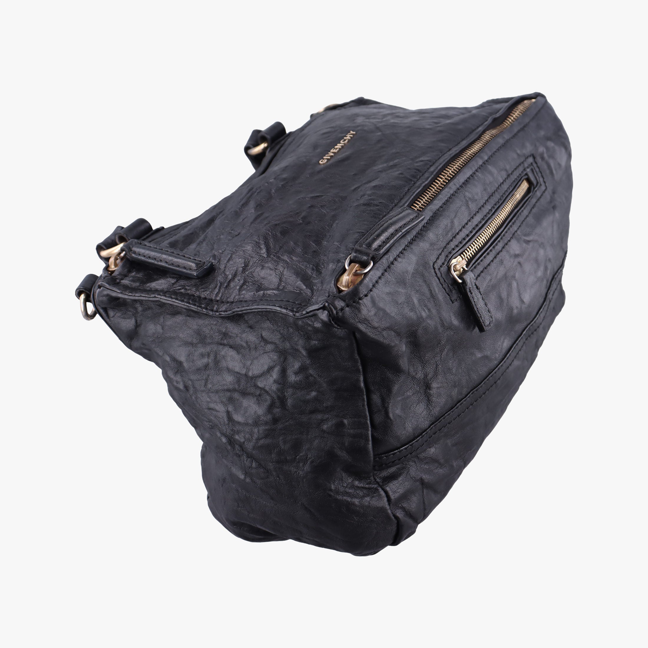 Pre-owned Givenchy Pandora Black Leather  shoulderbag | stylenewstar