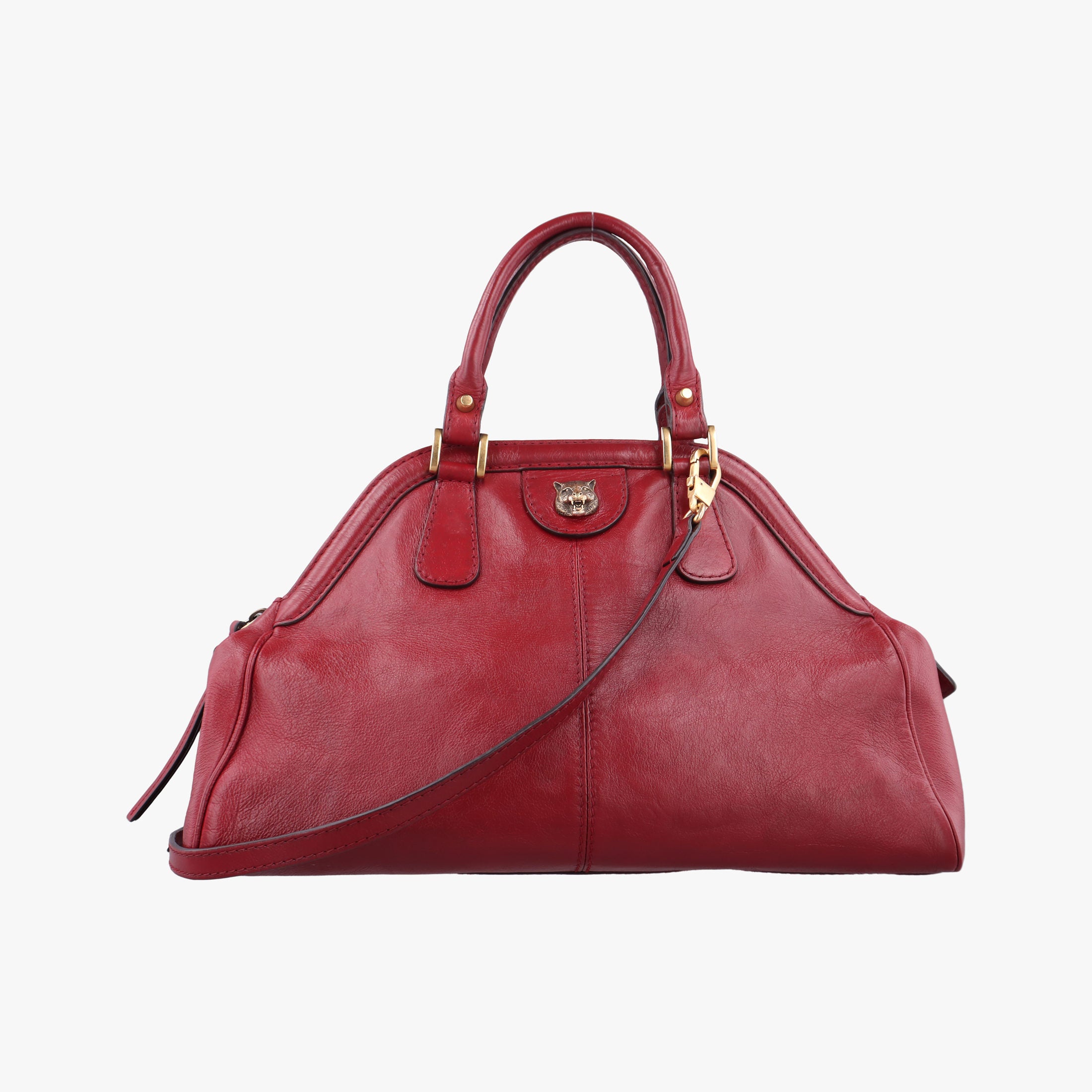 Pre-owned Gucci Re(Belle) Red Leather 516459 shoulderbag | stylenewstar