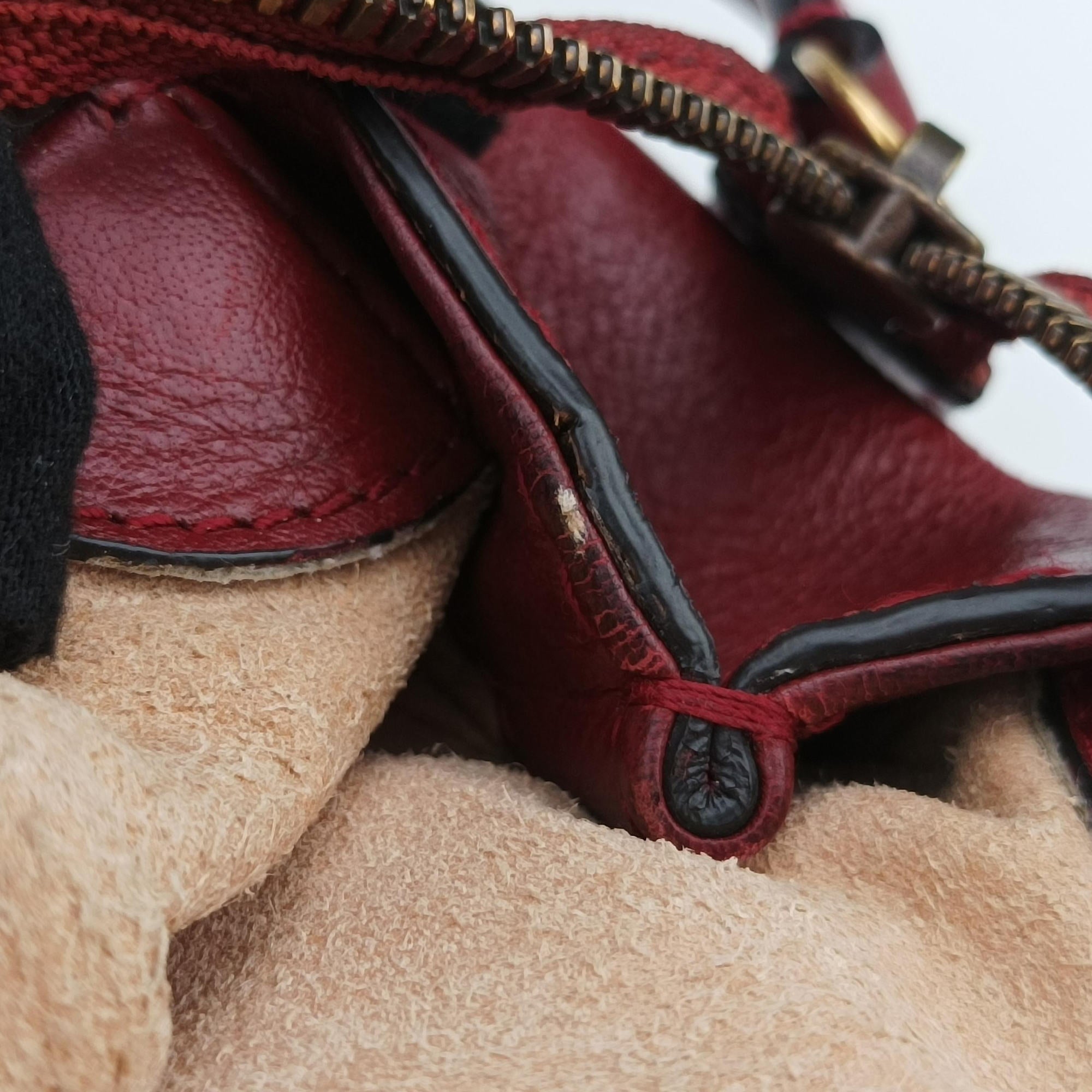 Pre-owned Gucci Re(Belle) Red Leather 516459 shoulderbag | stylenewstar