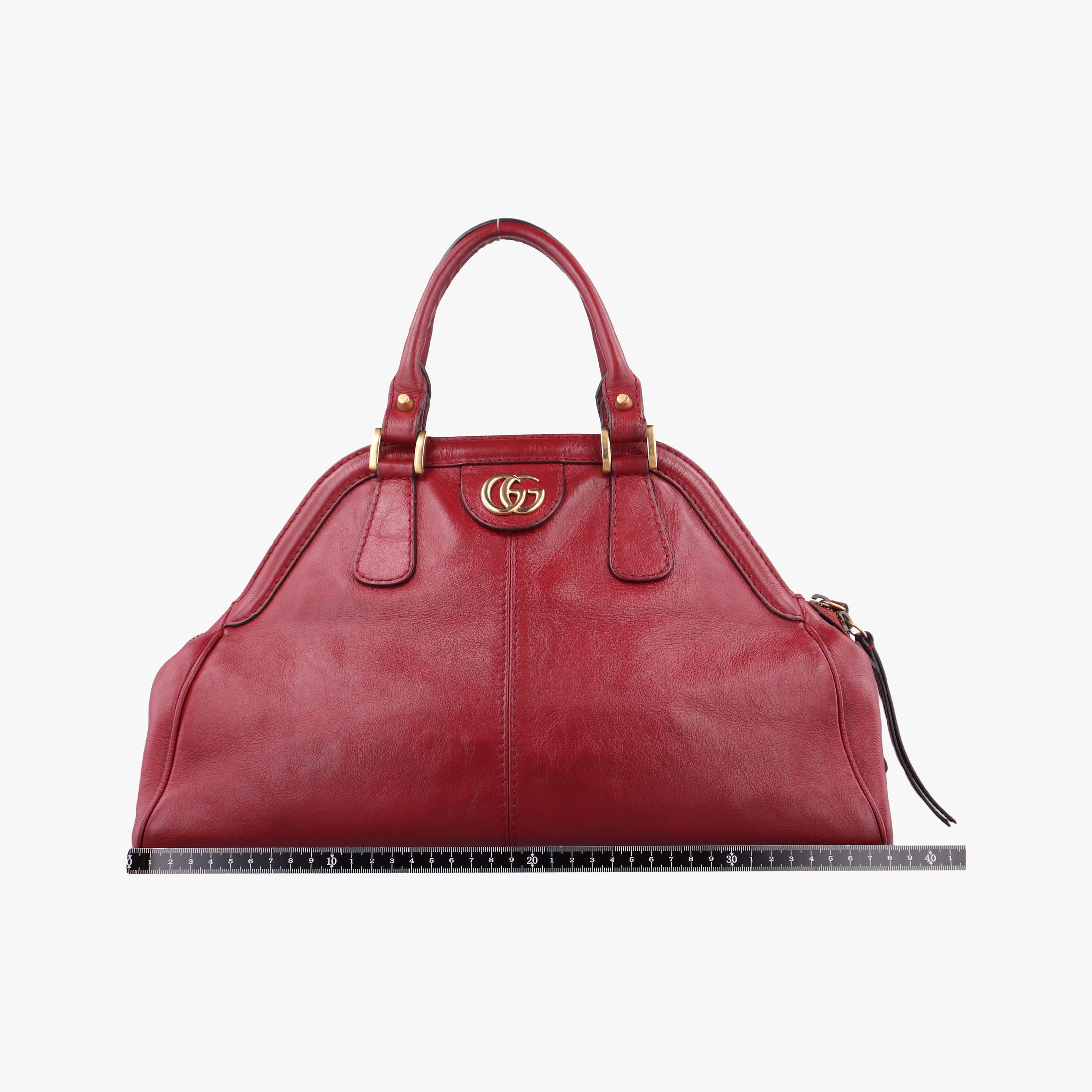 Pre-owned Gucci Re(Belle) Red Leather 516459 shoulderbag | stylenewstar