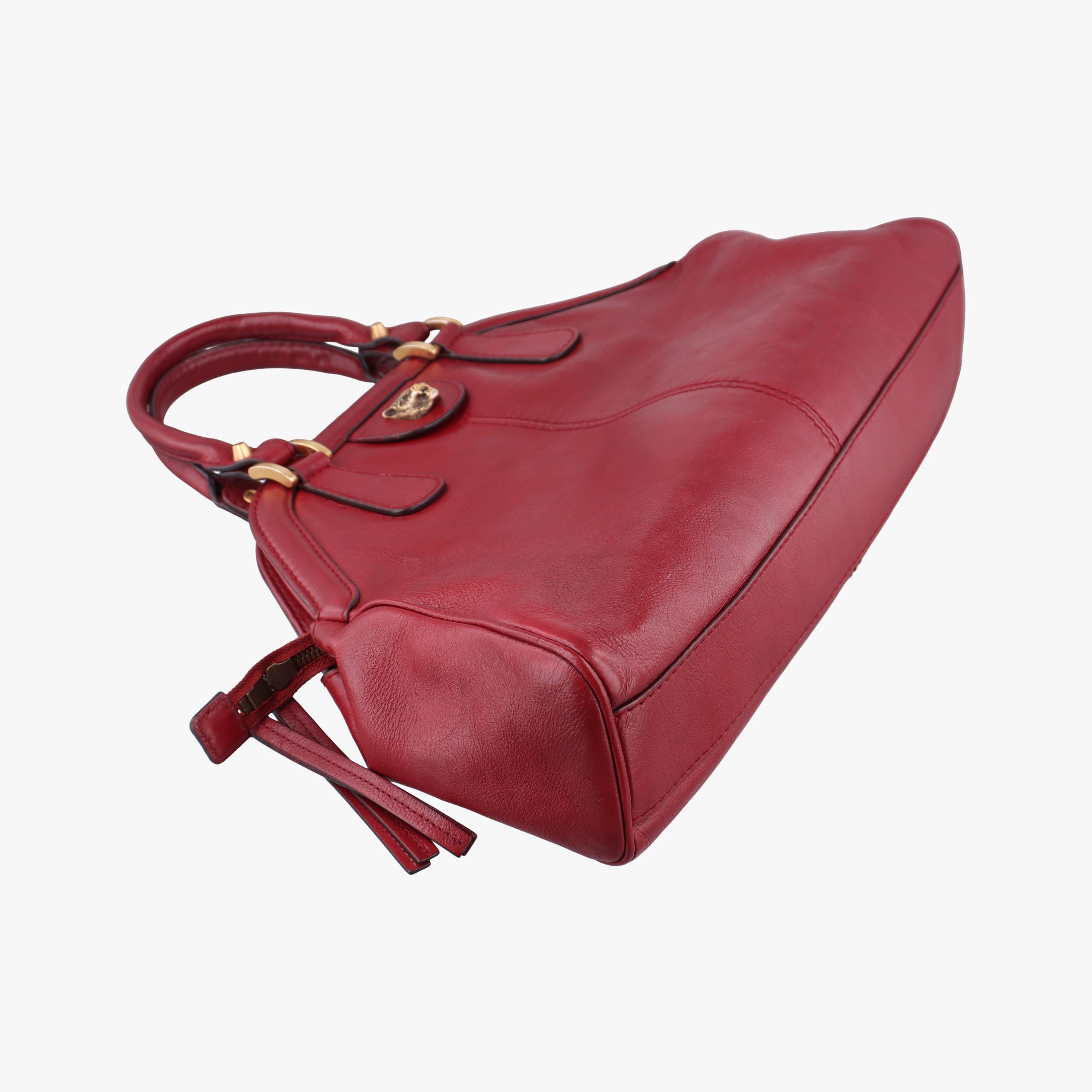 Pre-owned Gucci Re(Belle) Red Leather 516459 shoulderbag | stylenewstar