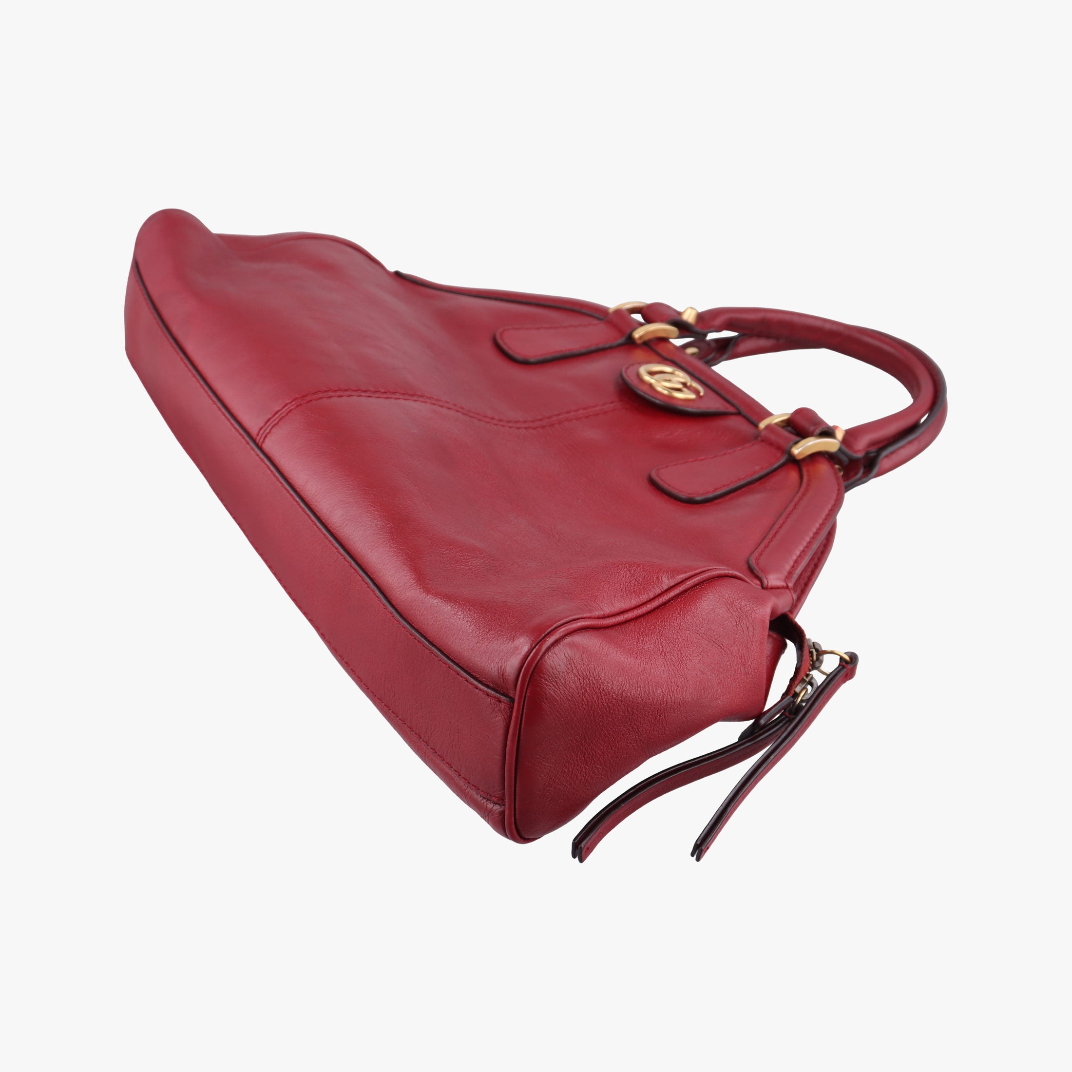 Pre-owned Gucci Re(Belle) Red Leather 516459 shoulderbag | stylenewstar