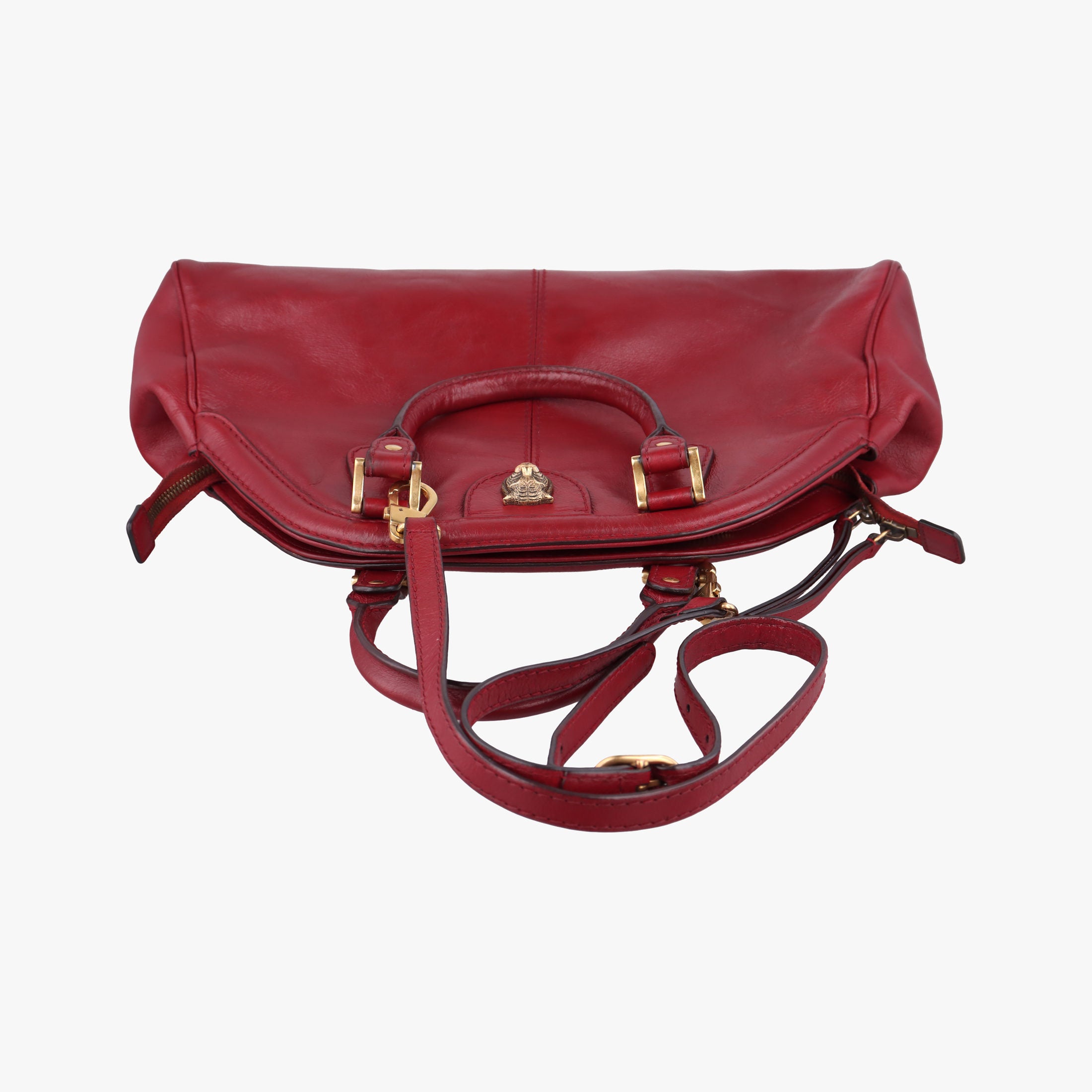 Pre-owned Gucci Re(Belle) Red Leather 516459 shoulderbag | stylenewstar