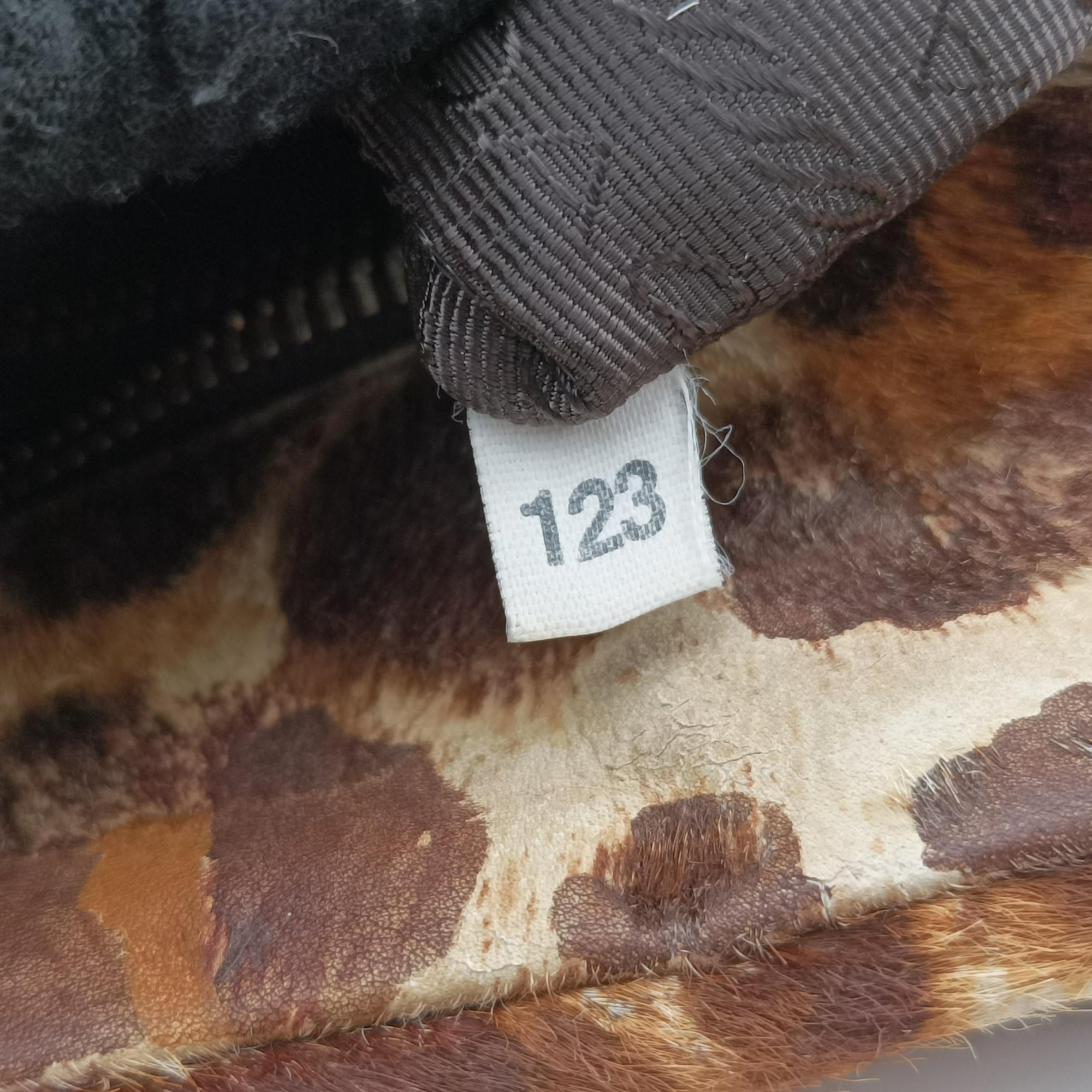 Pre-owned Prada Leopard print Multicolour ponyhair　  shoulderbag | stylenewstar