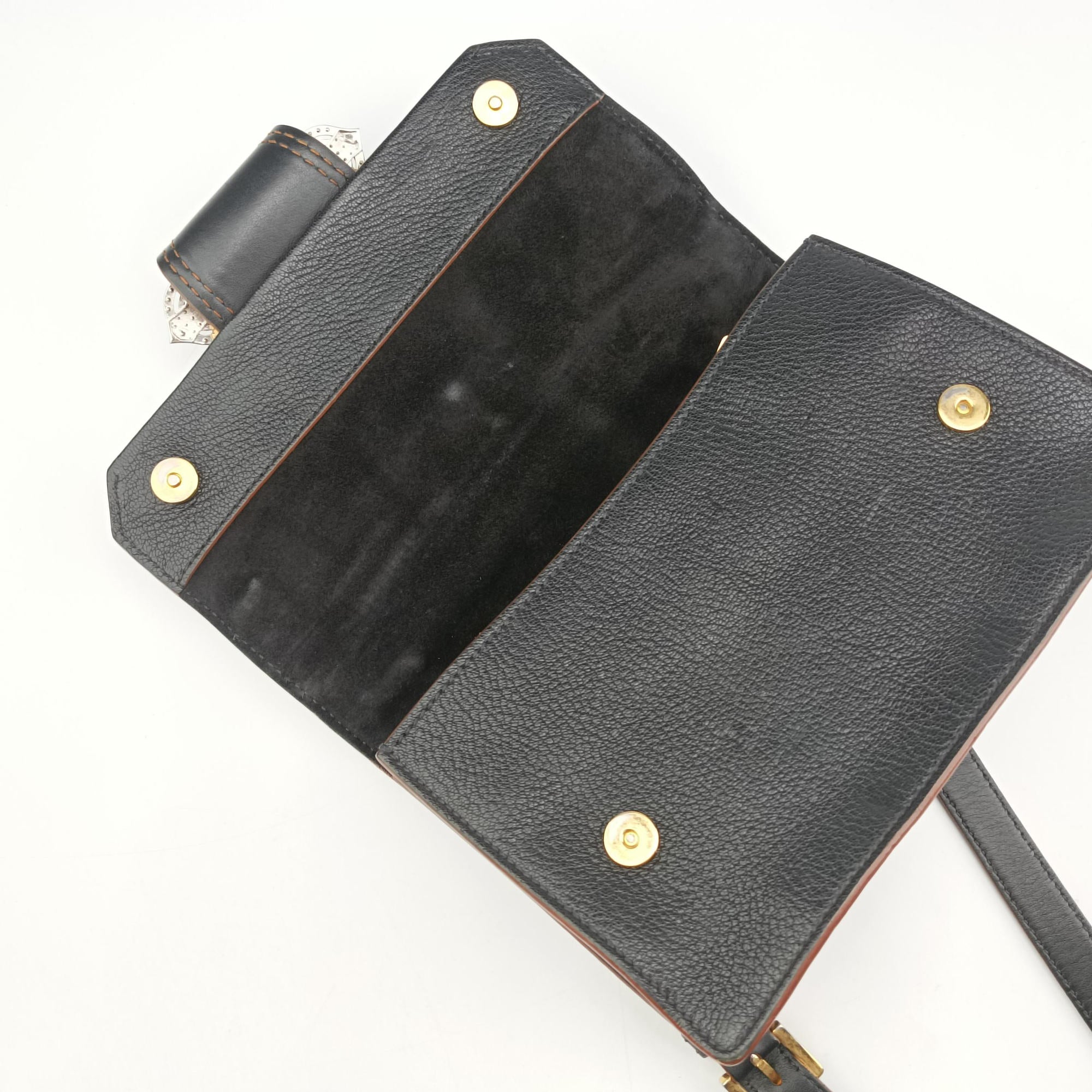Pre-owned Miu Miu Miu Lady Black Leather  shoulderbag | stylenewstar