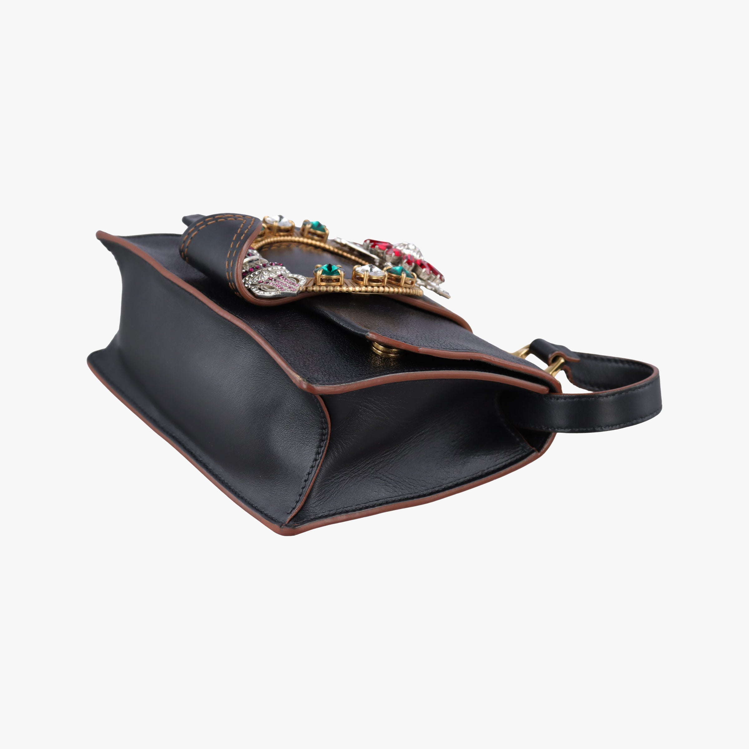 Pre-owned Miu Miu Miu Lady Black Leather  shoulderbag | stylenewstar