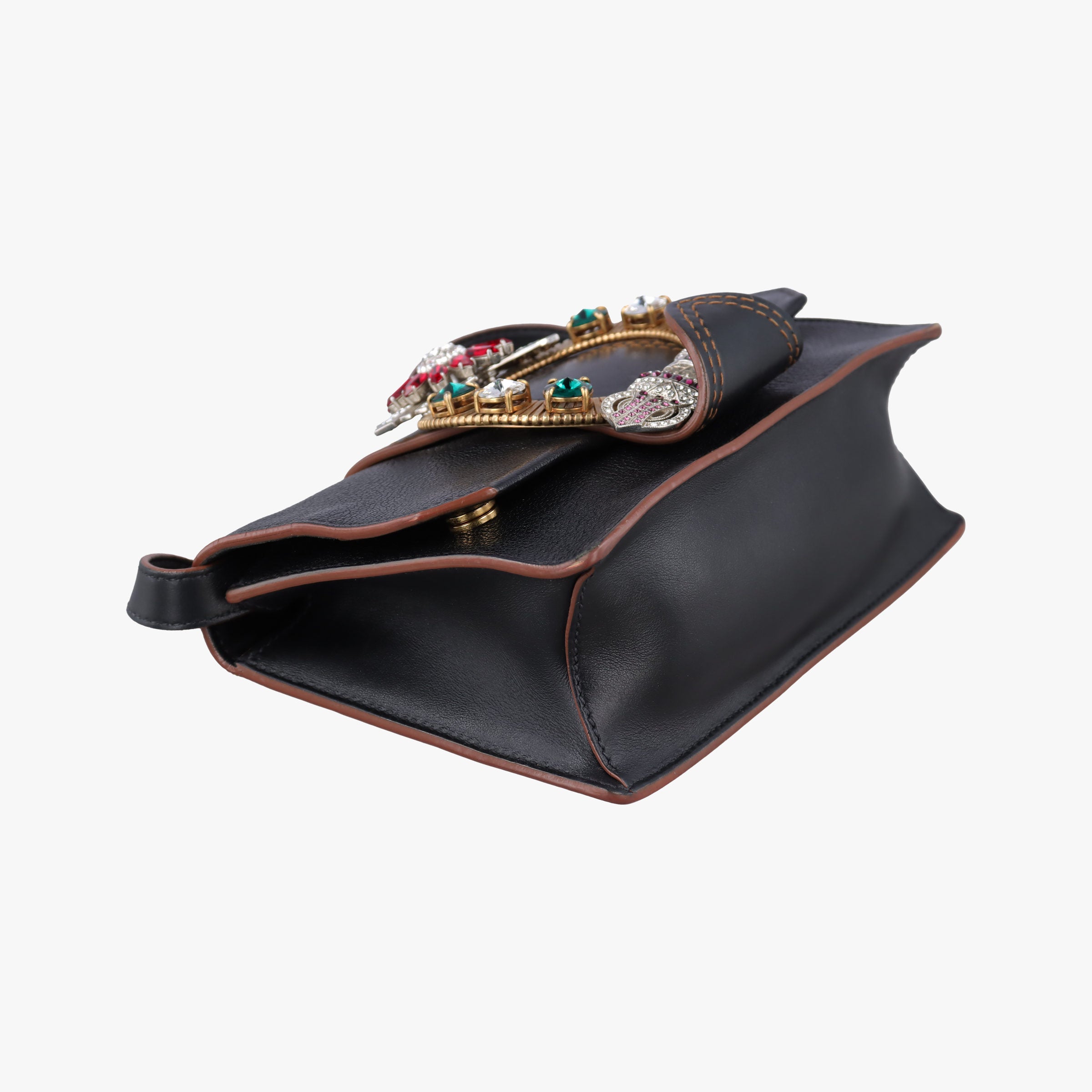 Pre-owned Miu Miu Miu Lady Black Leather  shoulderbag | stylenewstar