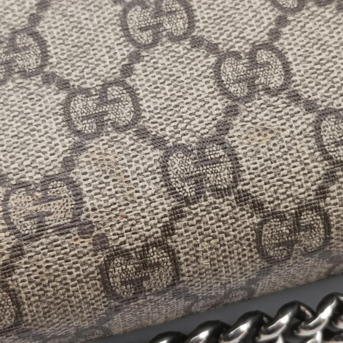 Pre-owned Gucci Dionysus Beige×Brown PVC coated canvas × suede 400249 shoulderbag | stylenewstar