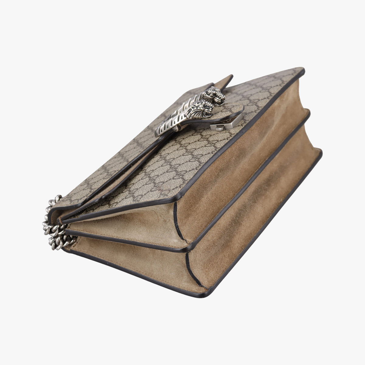 Pre-owned Gucci Dionysus Beige×Brown PVC coated canvas × suede 400249 shoulderbag | stylenewstar