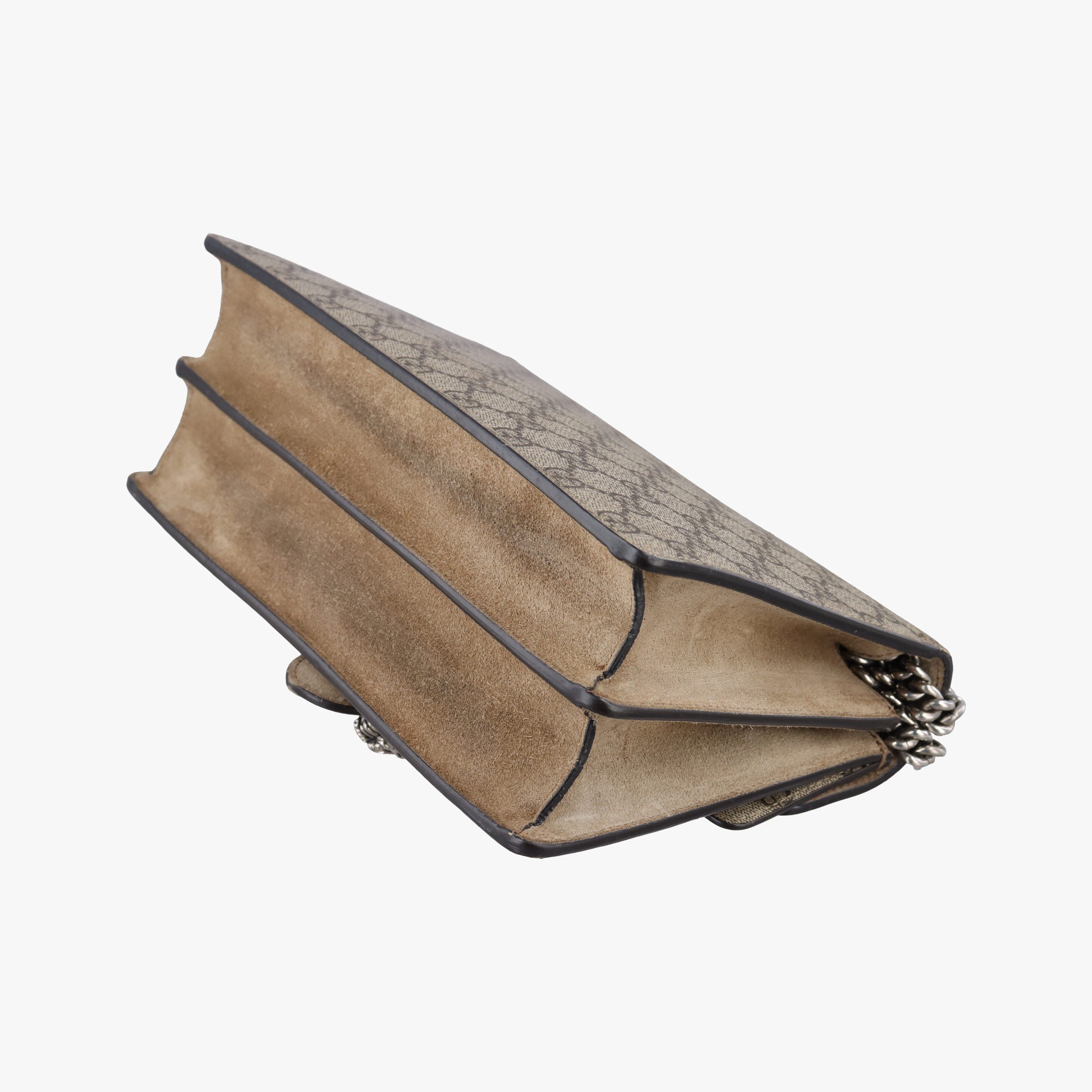 Pre-owned Gucci Dionysus Beige×Brown PVC coated canvas × suede 400249 shoulderbag | stylenewstar