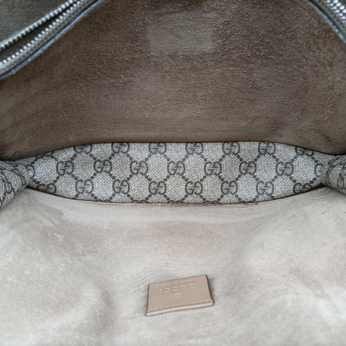 Pre-owned Gucci Dionysus Beige×Brown PVC coated canvas × suede 400249 shoulderbag | stylenewstar