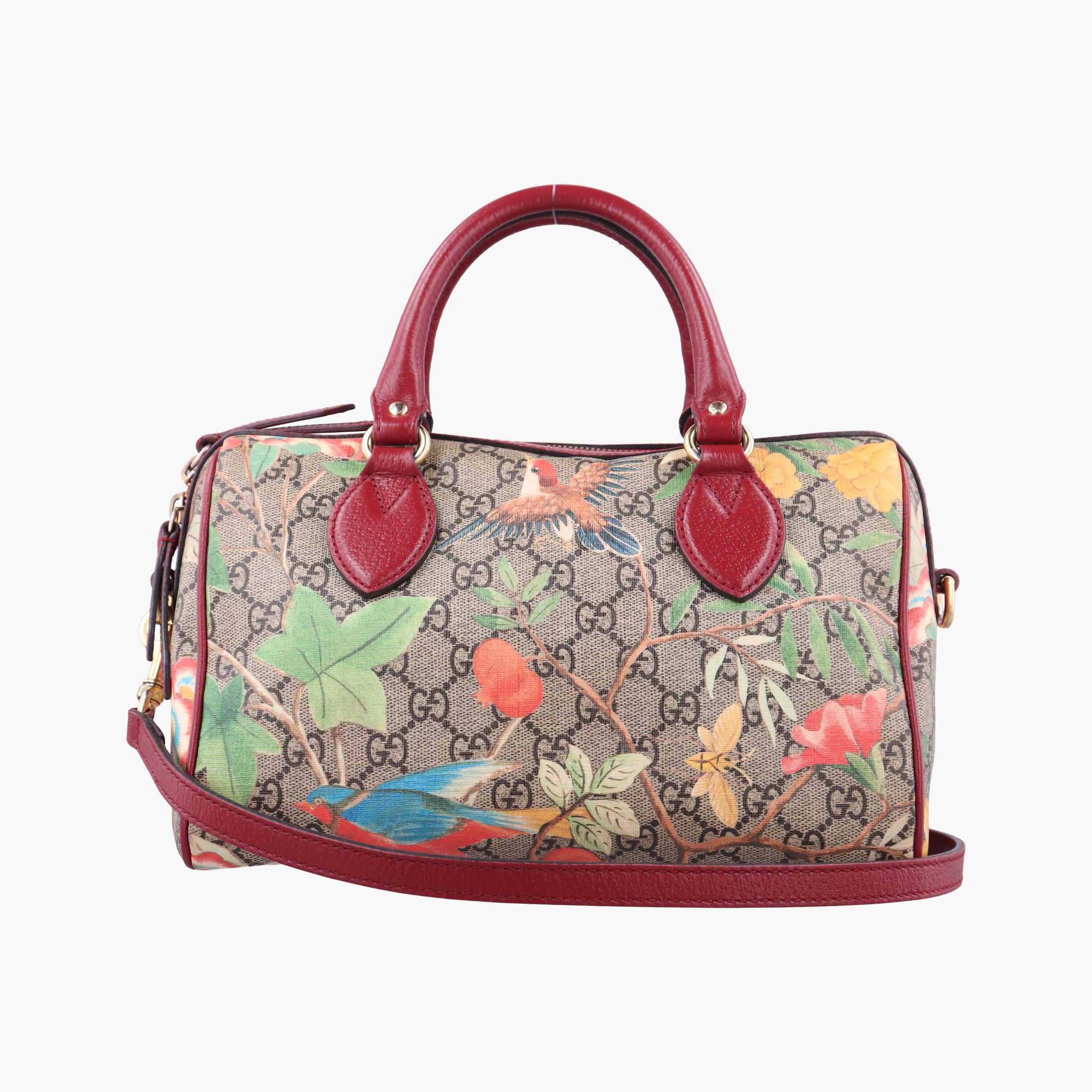 Vintage Gucci GG SUPREME beige×Multicolour PVC coated canvas×Leather 409529 shoulderbag | stylenewstar