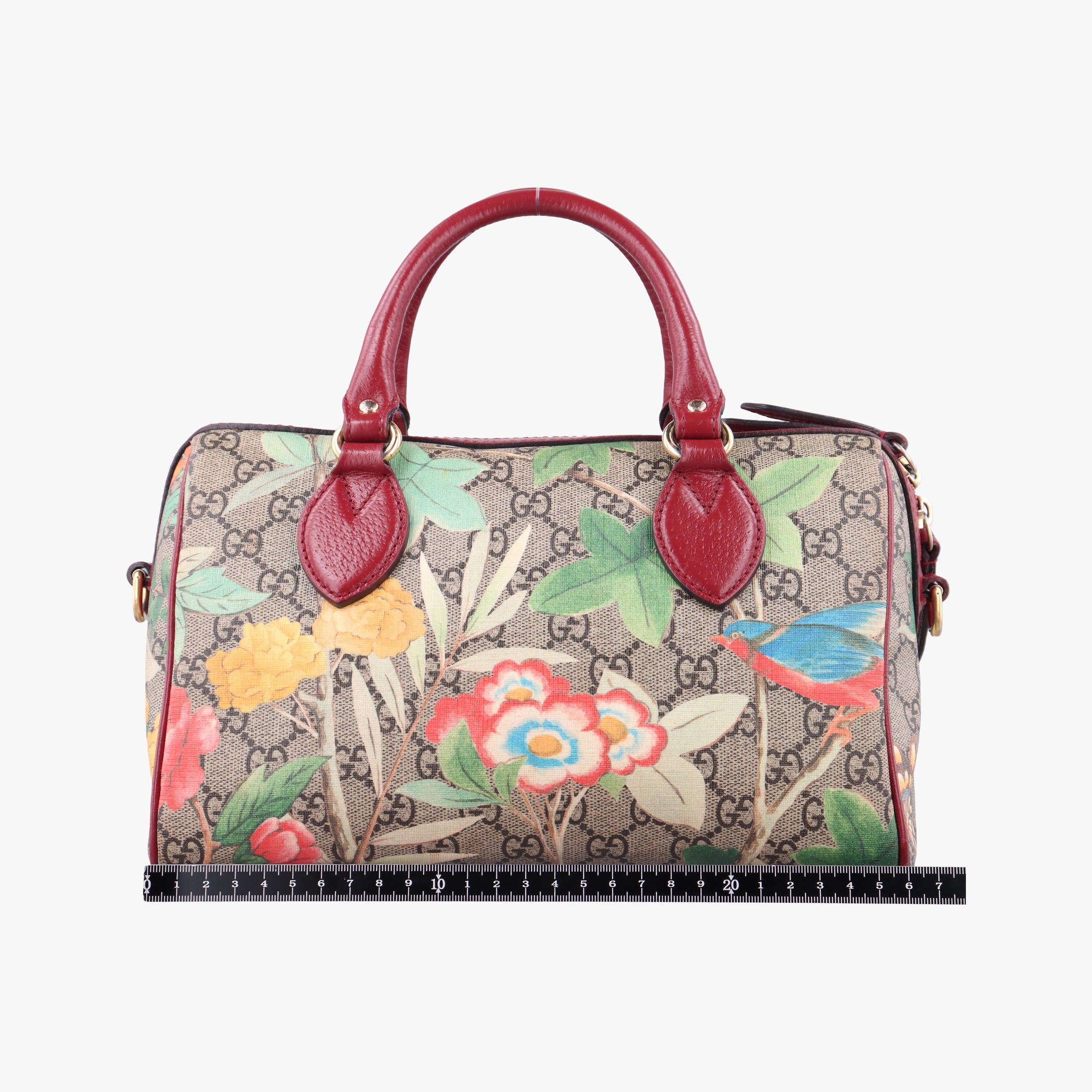 Vintage Gucci GG SUPREME beige×Multicolour PVC coated canvas×Leather 409529 shoulderbag | stylenewstar