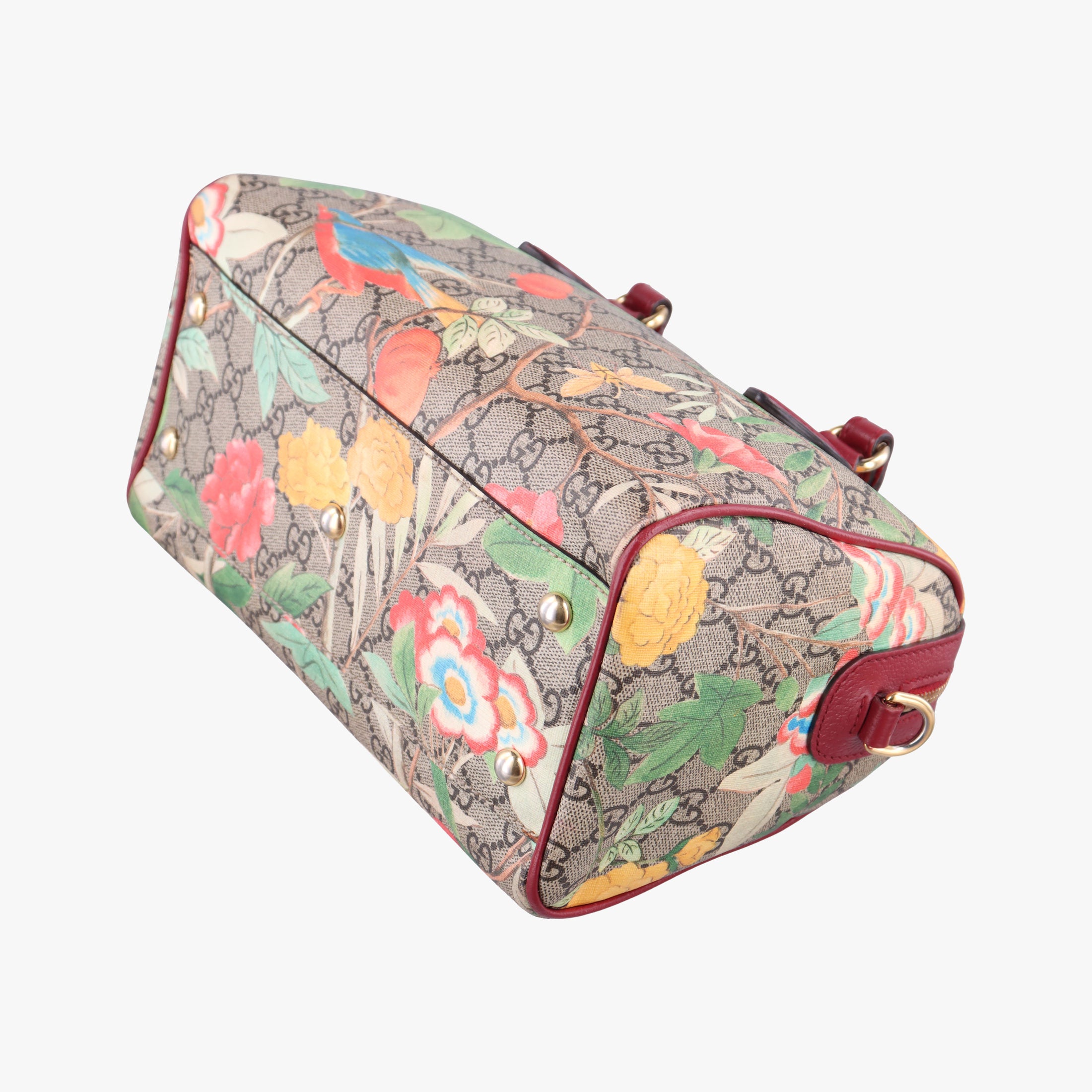 Vintage Gucci GG SUPREME beige×Multicolour PVC coated canvas×Leather 409529 shoulderbag | stylenewstar