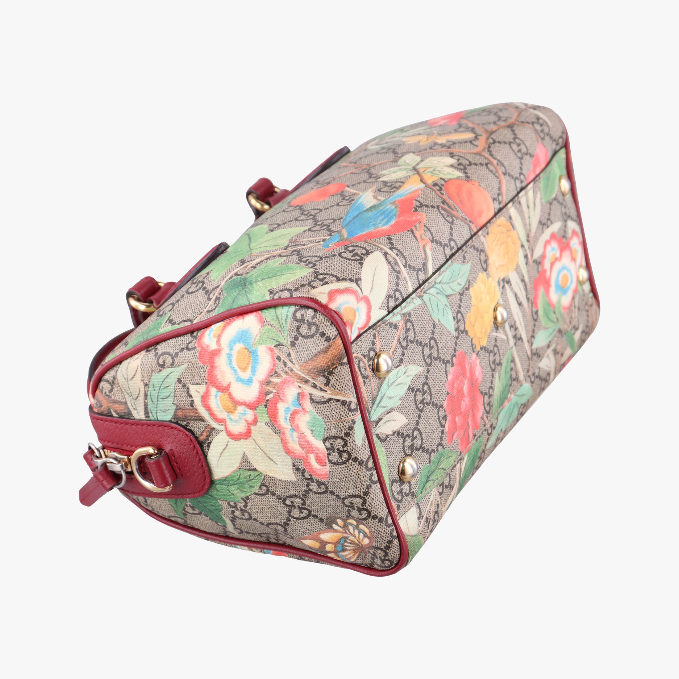 Vintage Gucci GG SUPREME beige×Multicolour PVC coated canvas×Leather 409529 shoulderbag | stylenewstar