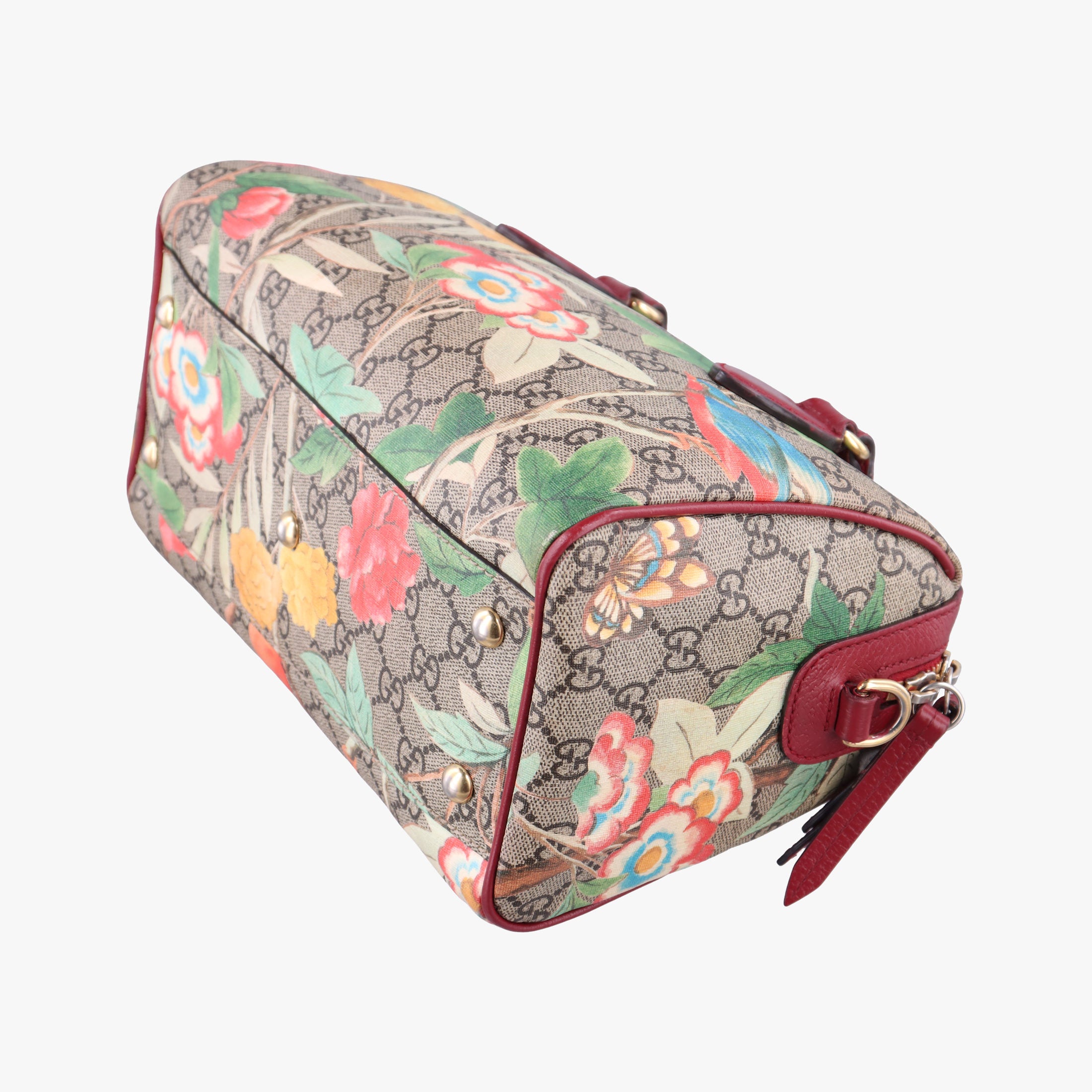 Vintage Gucci GG SUPREME beige×Multicolour PVC coated canvas×Leather 409529 shoulderbag | stylenewstar