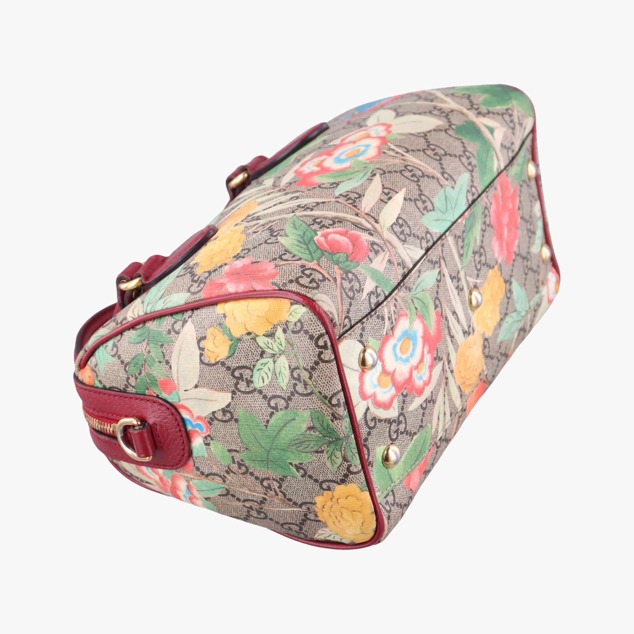 Vintage Gucci GG SUPREME beige×Multicolour PVC coated canvas×Leather 409529 shoulderbag | stylenewstar