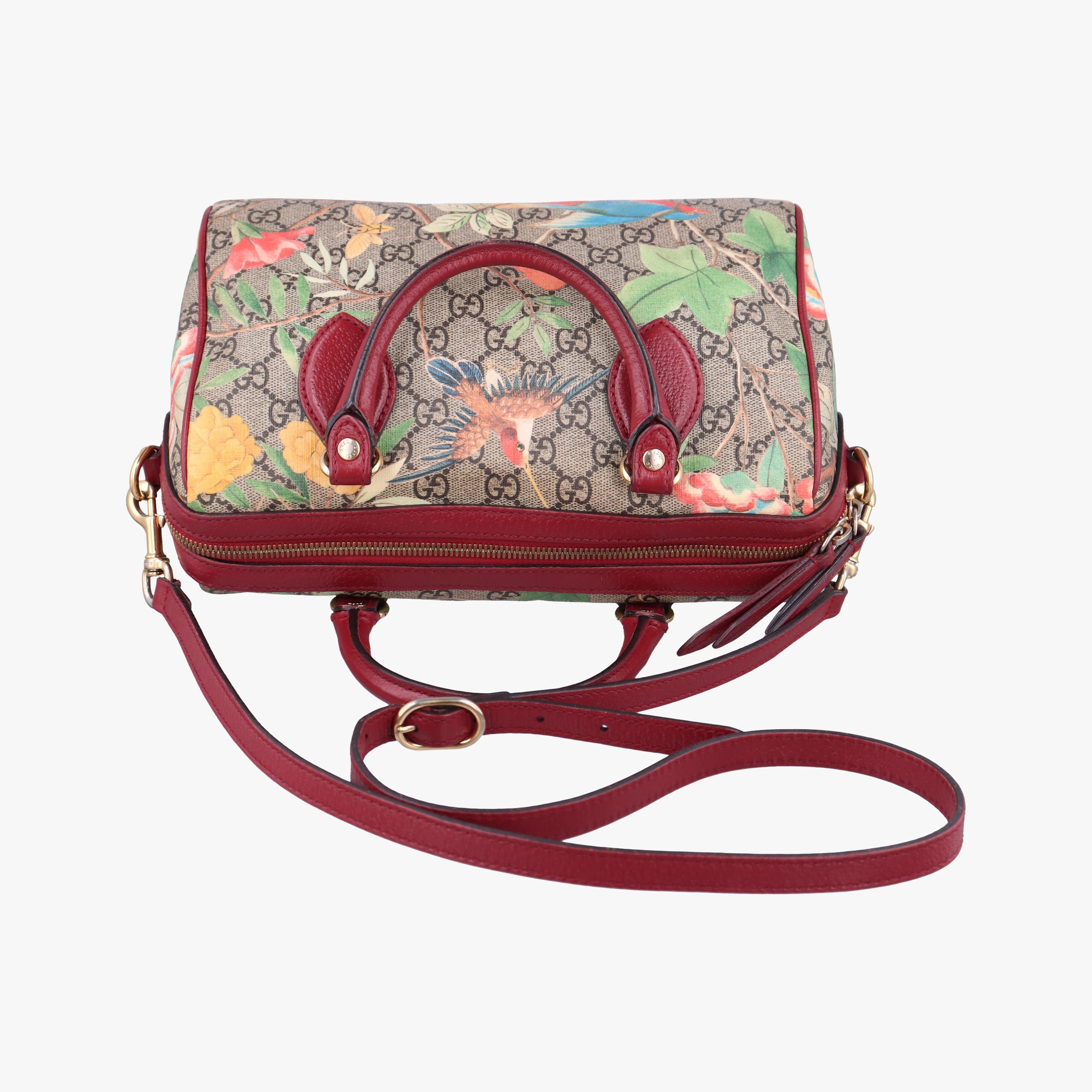 Vintage Gucci GG SUPREME beige×Multicolour PVC coated canvas×Leather 409529 shoulderbag | stylenewstar