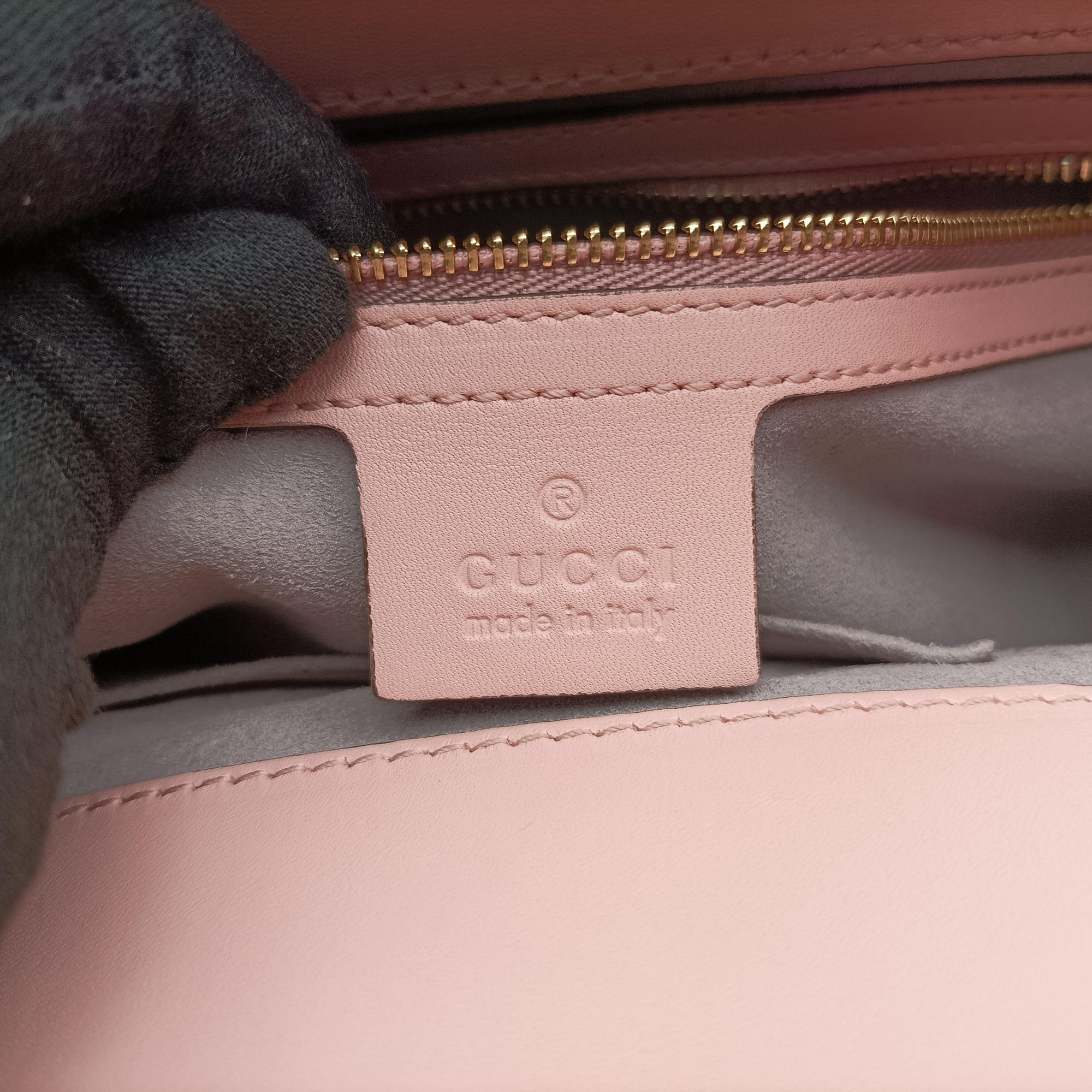 Pre-owned Gucci Bamboo Nymphaea Pink Leather 453767 shoulderbag | stylenewstar