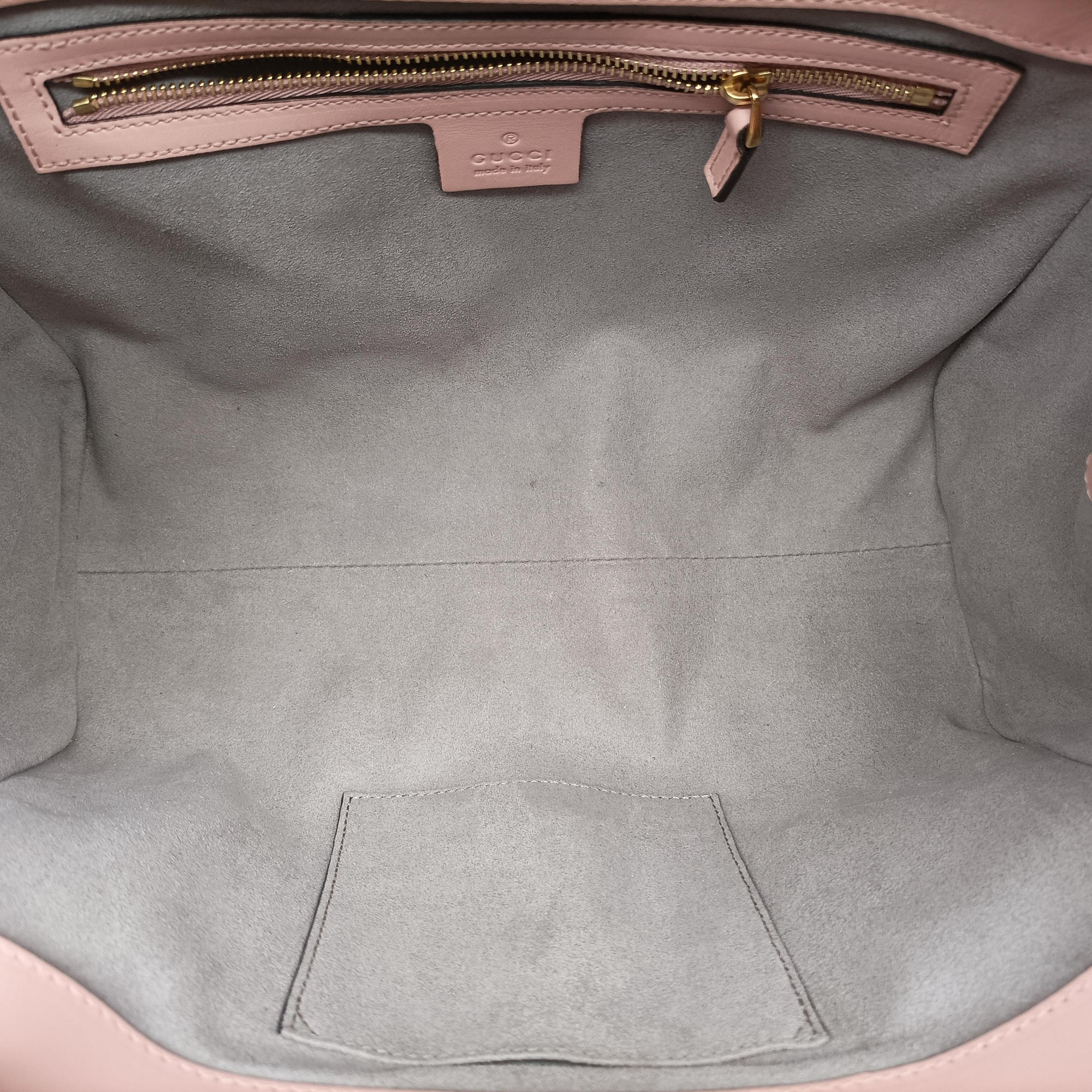 Pre-owned Gucci Bamboo Nymphaea Pink Leather 453767 shoulderbag | stylenewstar