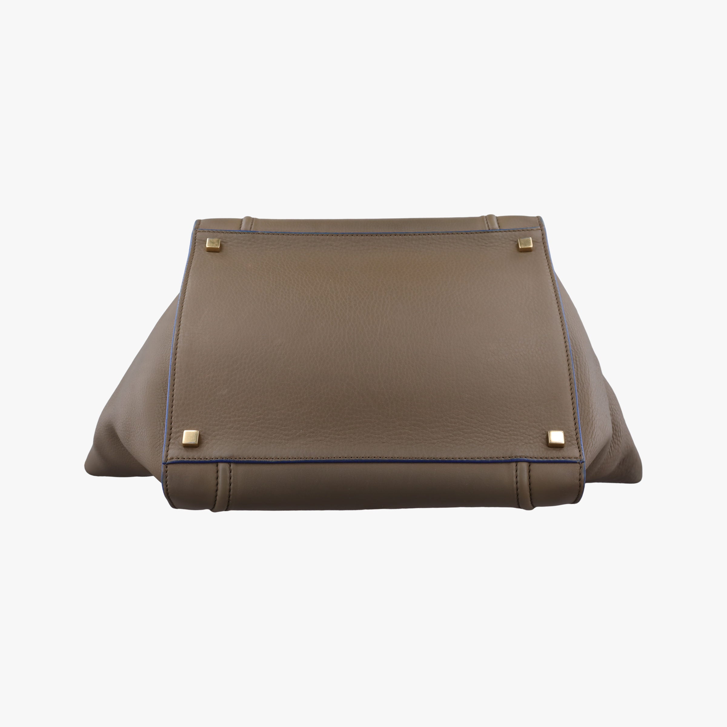 Secondhand Celine Luggage Small Square Phantom Brown Leather  handbag | stylenewstar