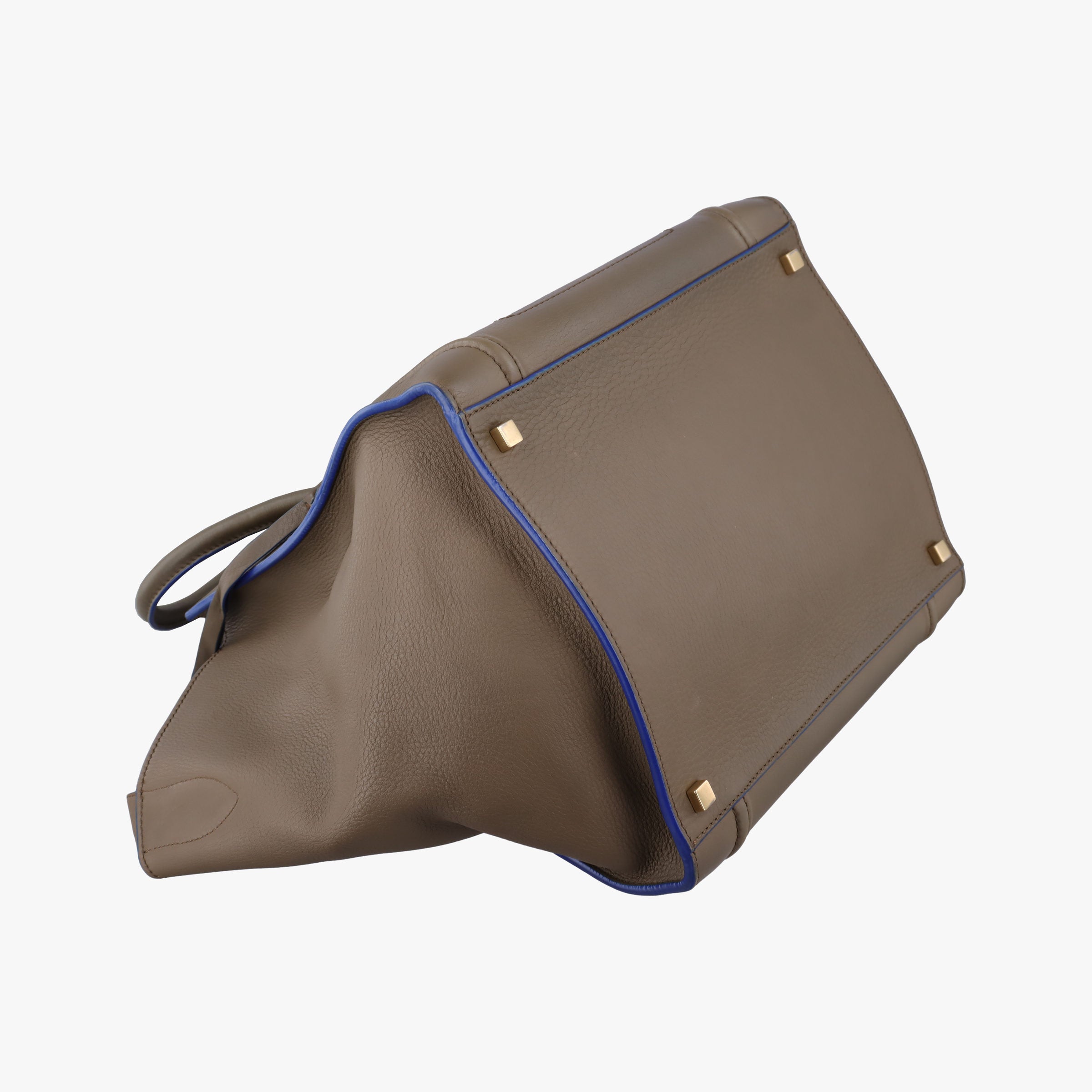 Secondhand Celine Luggage Small Square Phantom Brown Leather  handbag | stylenewstar