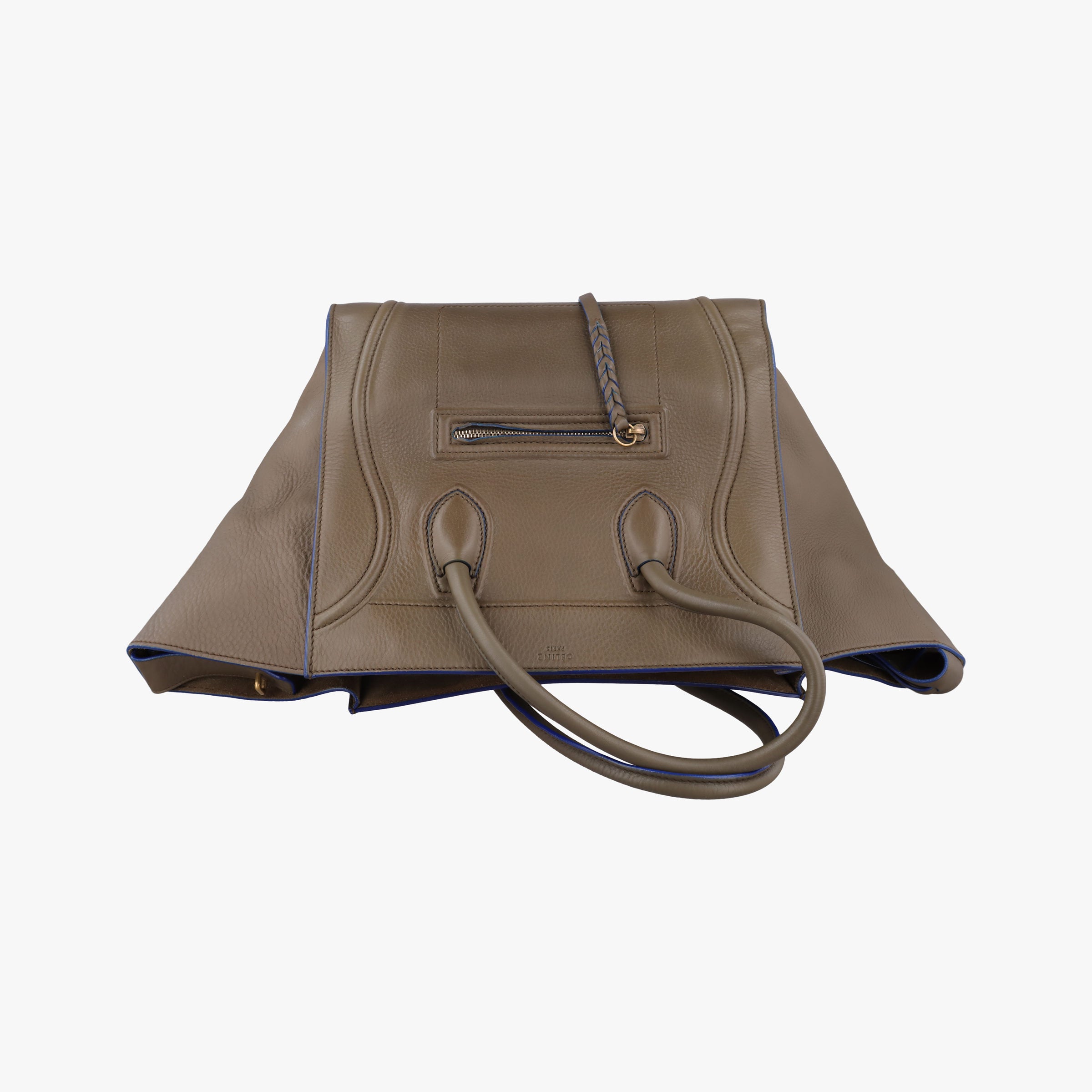Secondhand Celine Luggage Small Square Phantom Brown Leather  handbag | stylenewstar