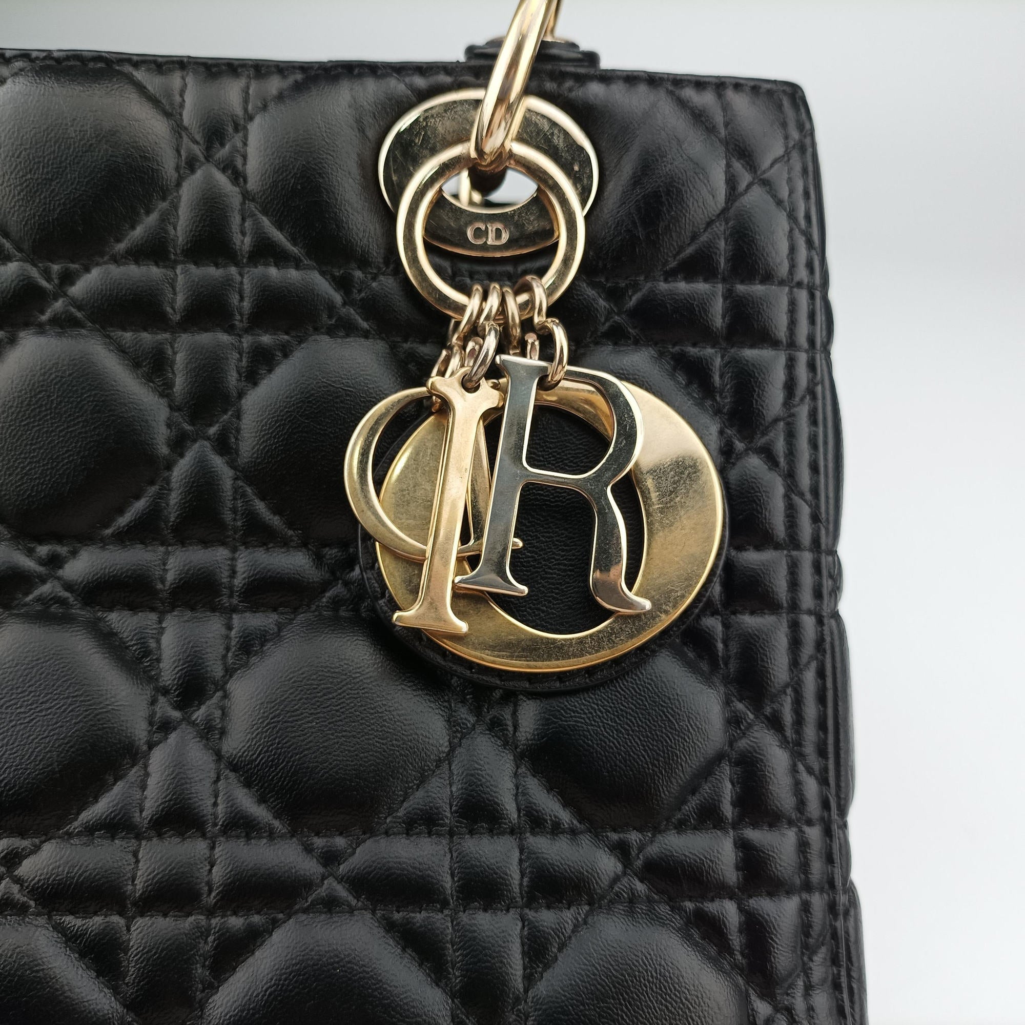 Secondhand Christian Dior Lady Dior Black lambskin  shoulderbag | stylenewstar