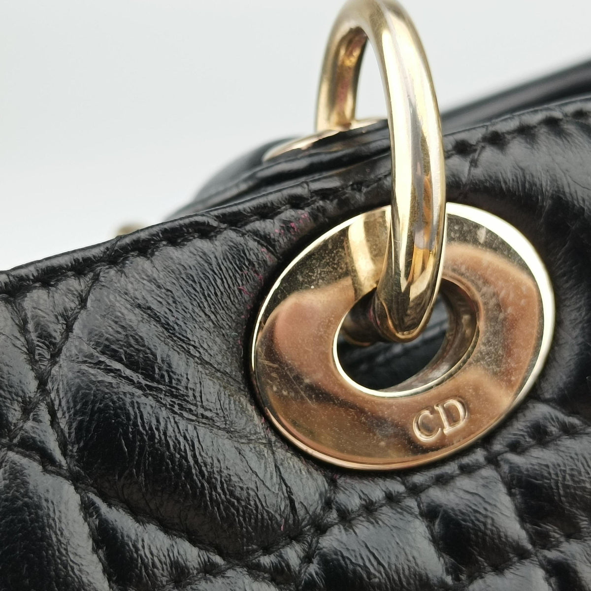 Secondhand Christian Dior Lady Dior Black lambskin  shoulderbag | stylenewstar