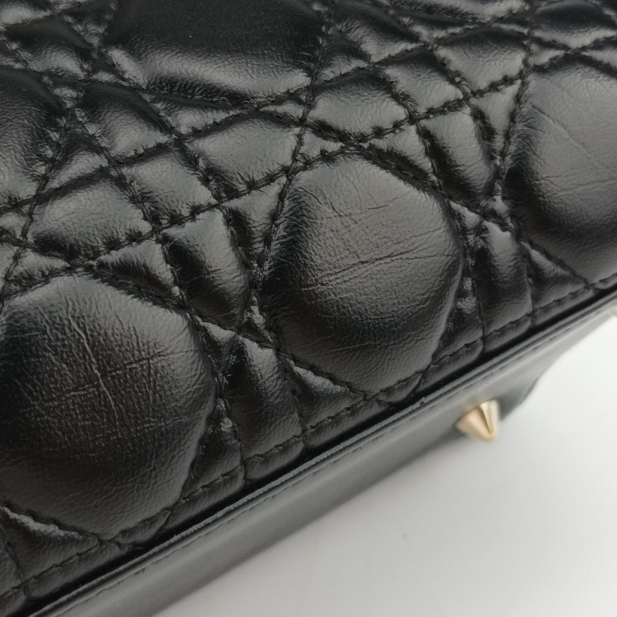 Secondhand Christian Dior Lady Dior Black lambskin  shoulderbag | stylenewstar