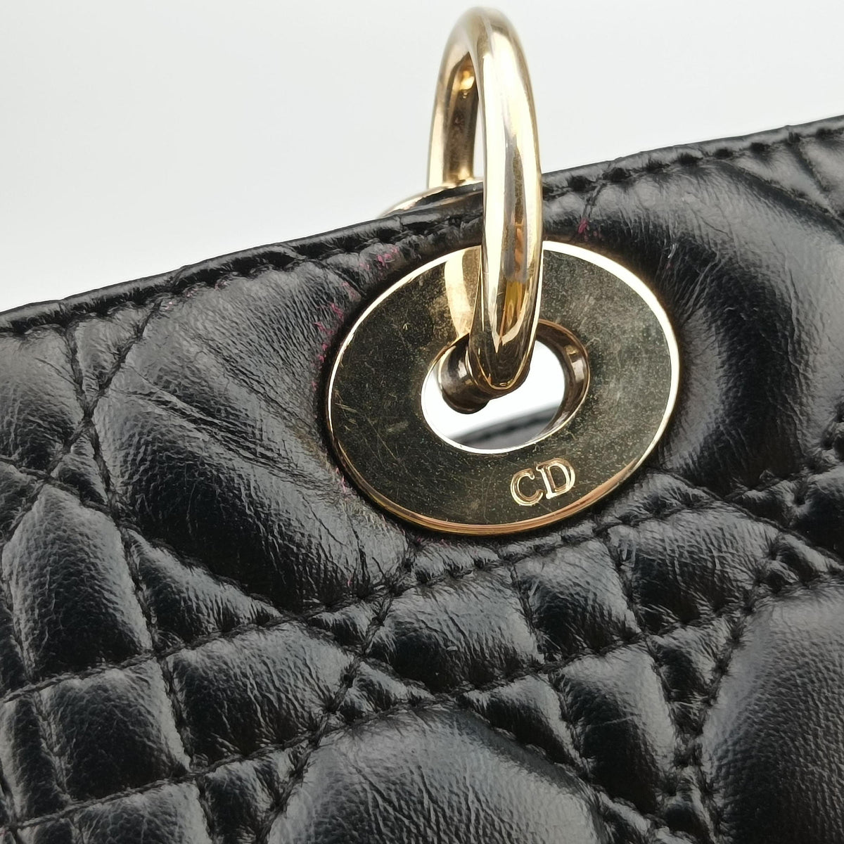 Secondhand Christian Dior Lady Dior Black lambskin  shoulderbag | stylenewstar